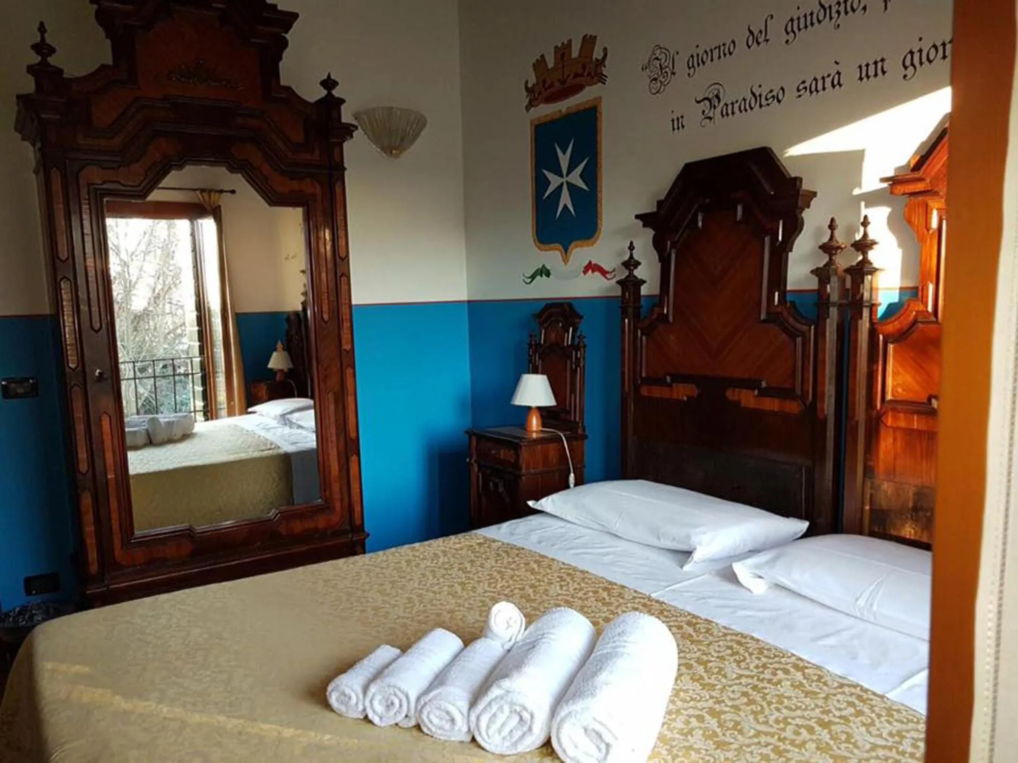 Bedroom, Bed in Agriturismo Villa Mocenigo