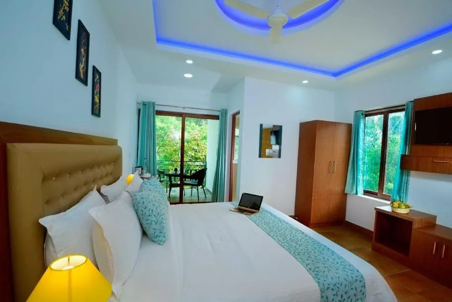 Bed in Spice Villa Thekkady