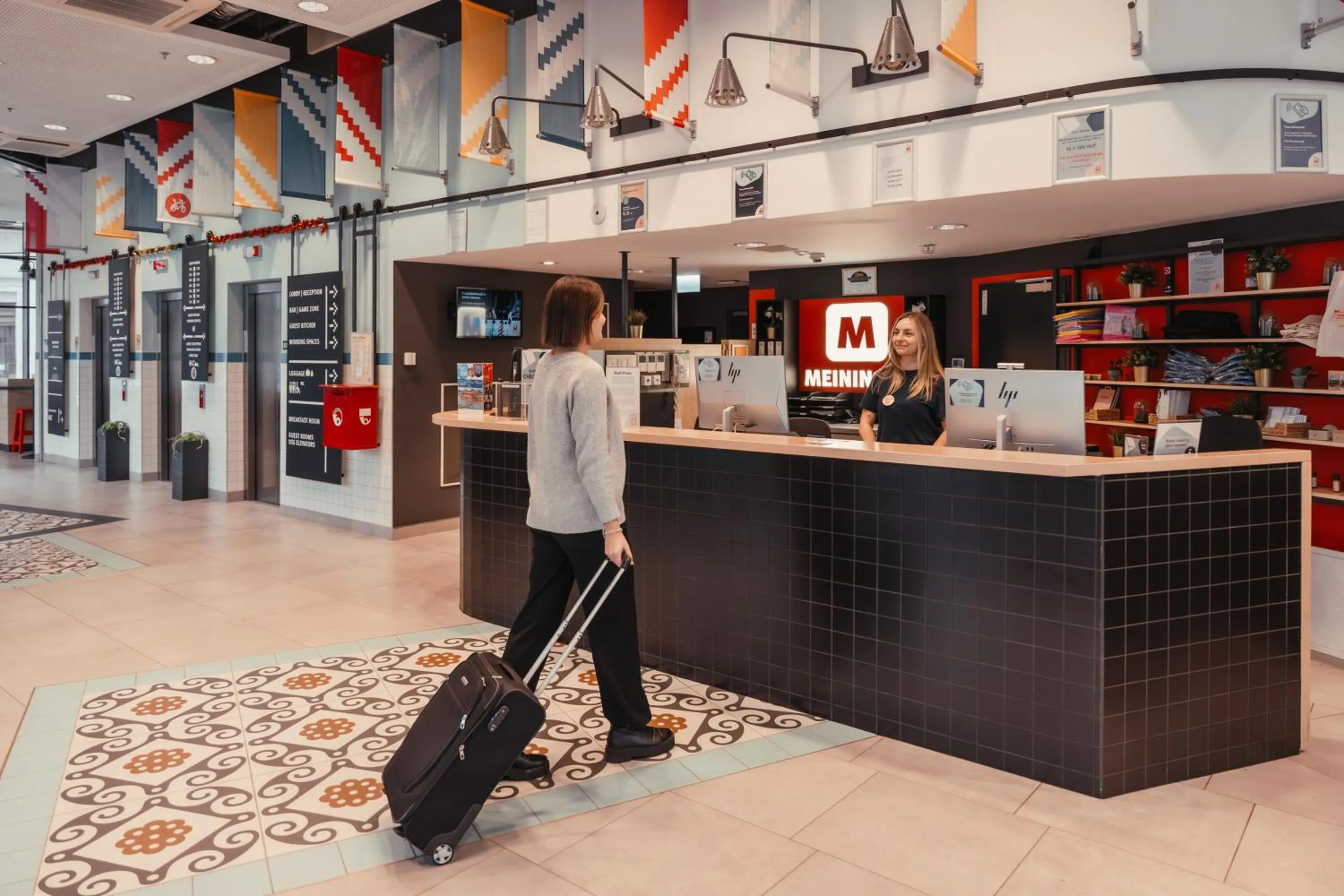 Lobby or reception in MEININGER Budapest Great Market Hall