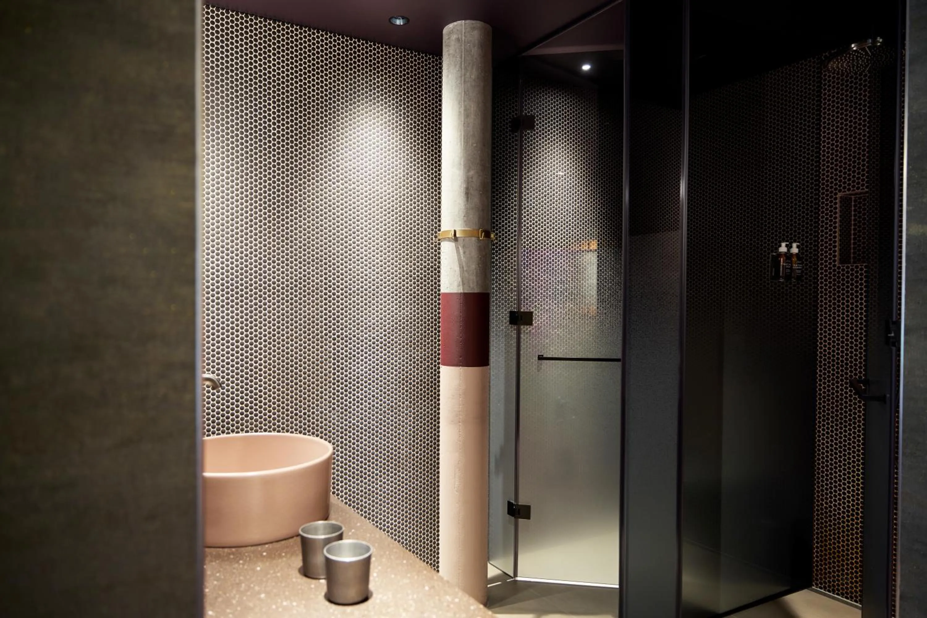 Bathroom in Me and All Hotel Flims, by Hyatt