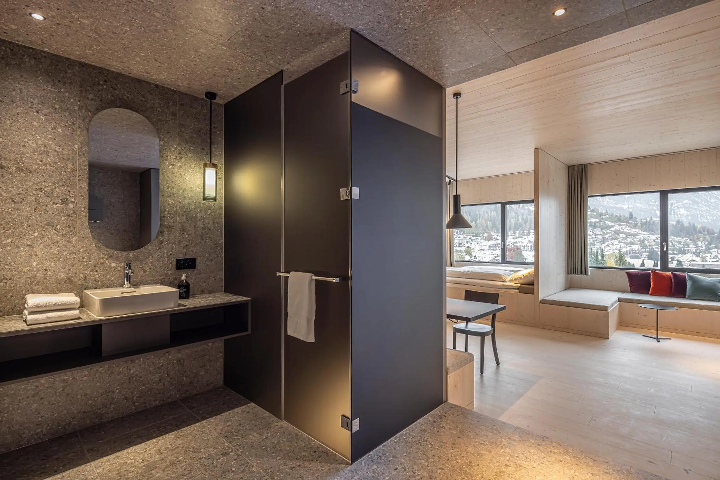 Bathroom in Me and All Hotel Flims, by Hyatt