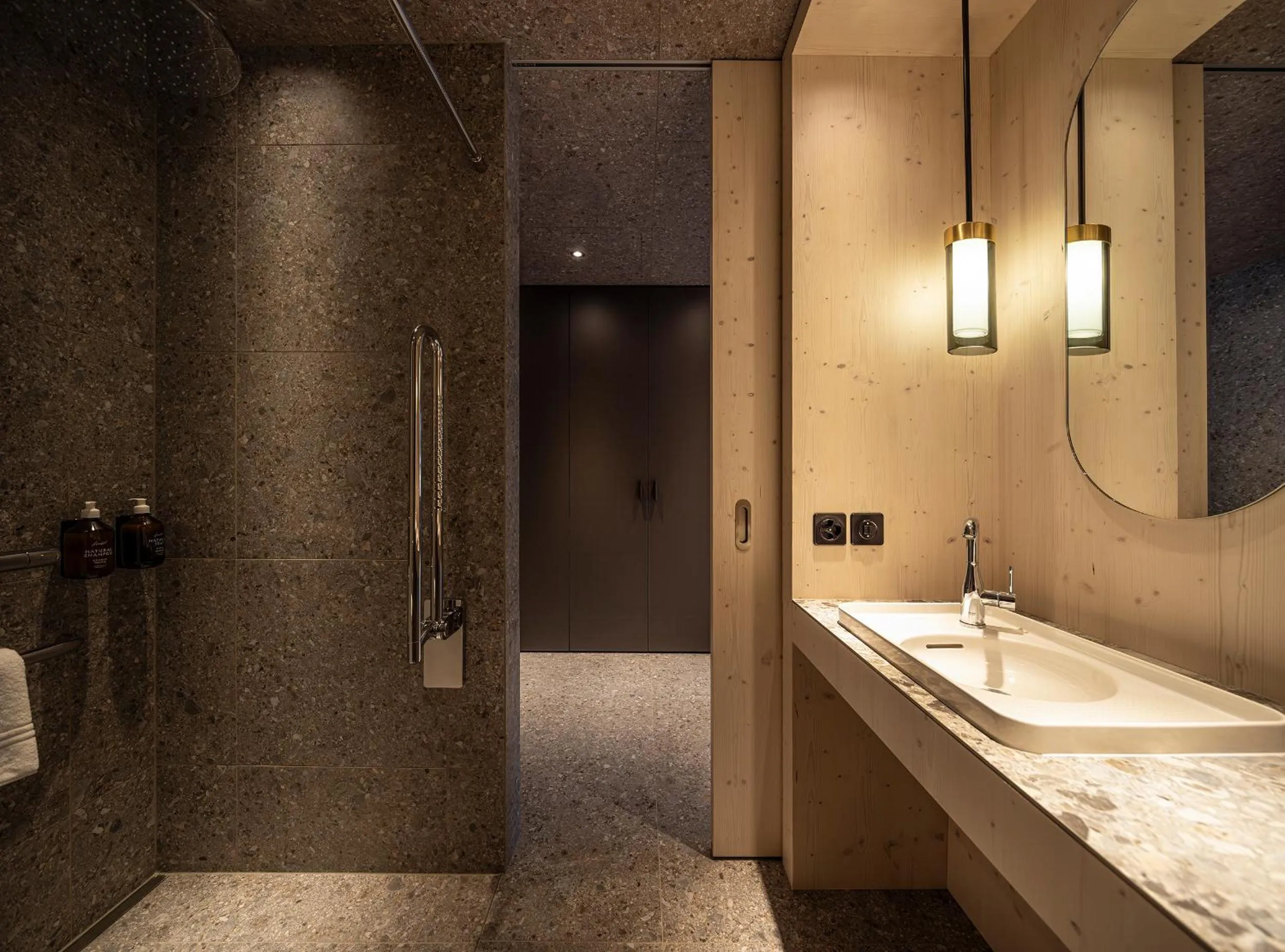 Bathroom in Me and All Hotel Flims, by Hyatt