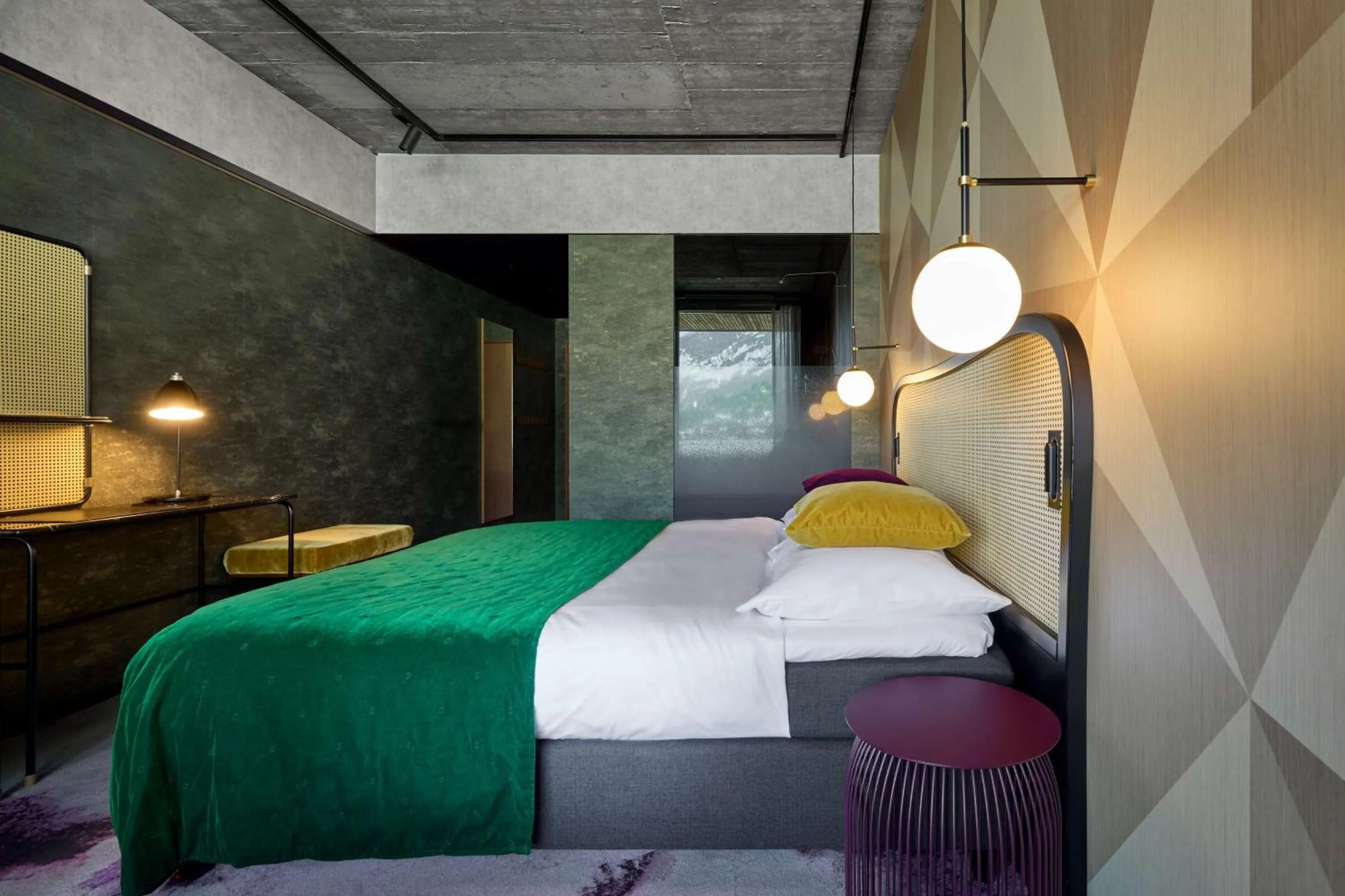 Bedroom, Bed in The Hide Flims Hotel