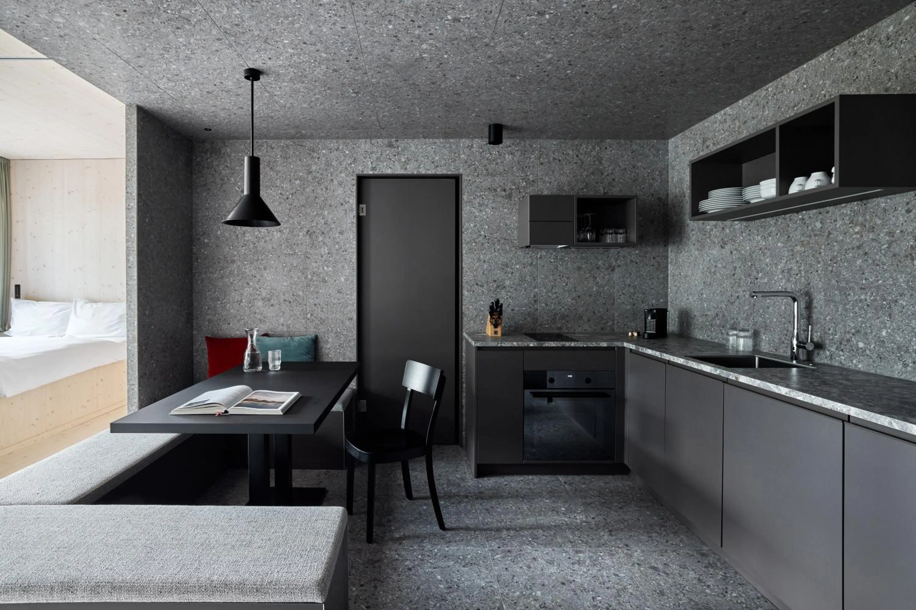 Kitchen or kitchenette in Me and All Hotel Flims, by Hyatt