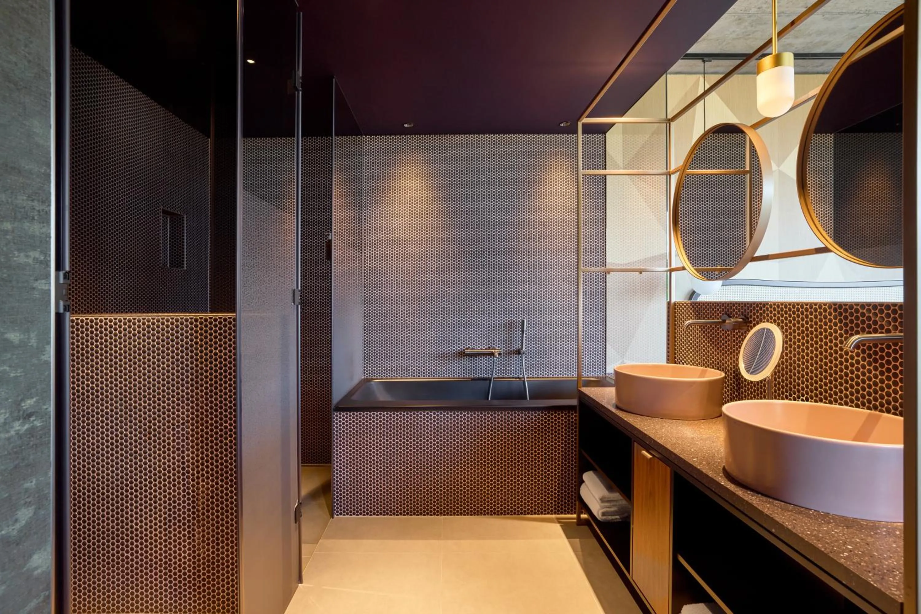 Bathroom in Me and All Hotel Flims, by Hyatt