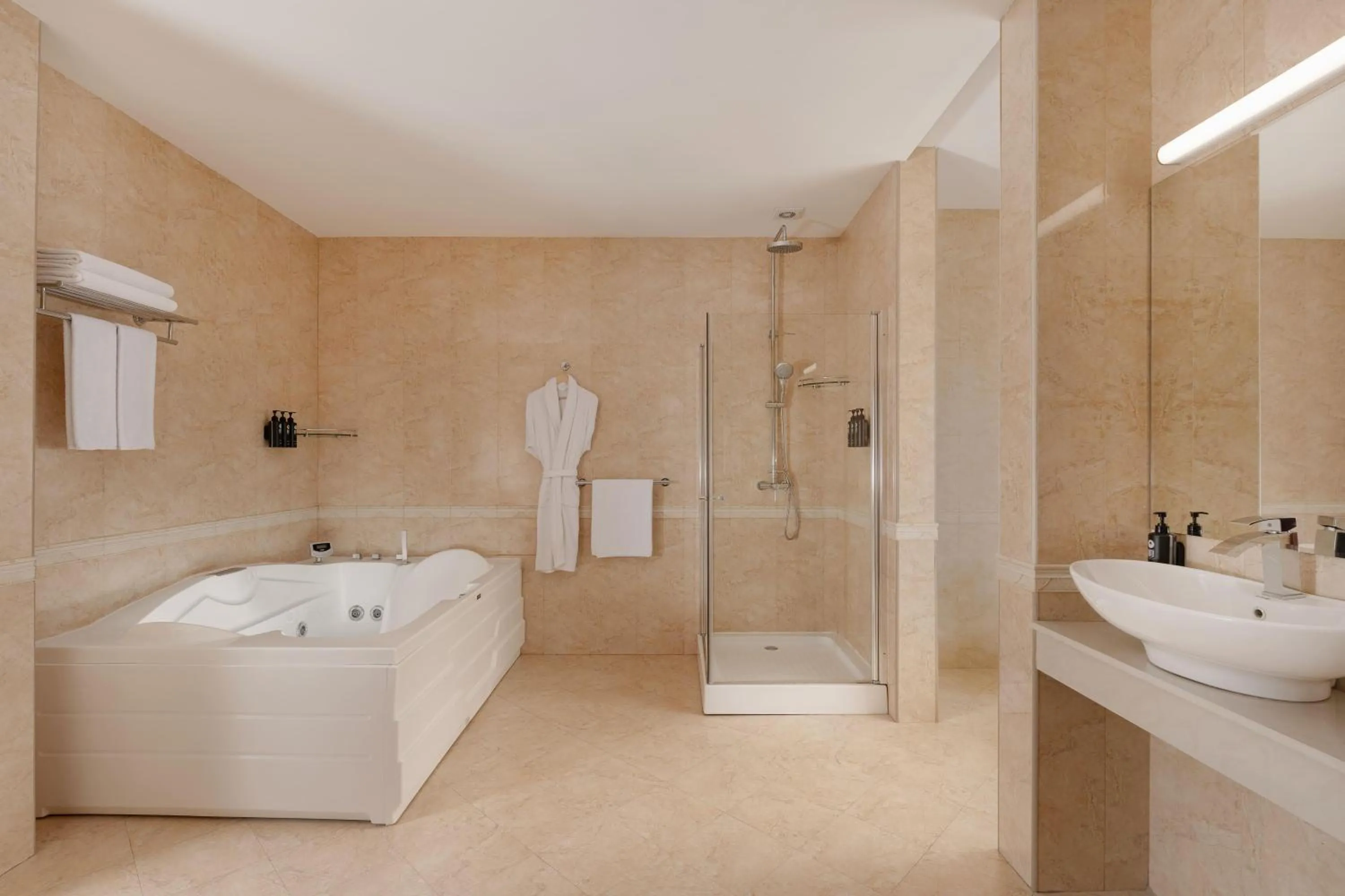 Bathroom in Ramada Plaza by Wyndham Gence