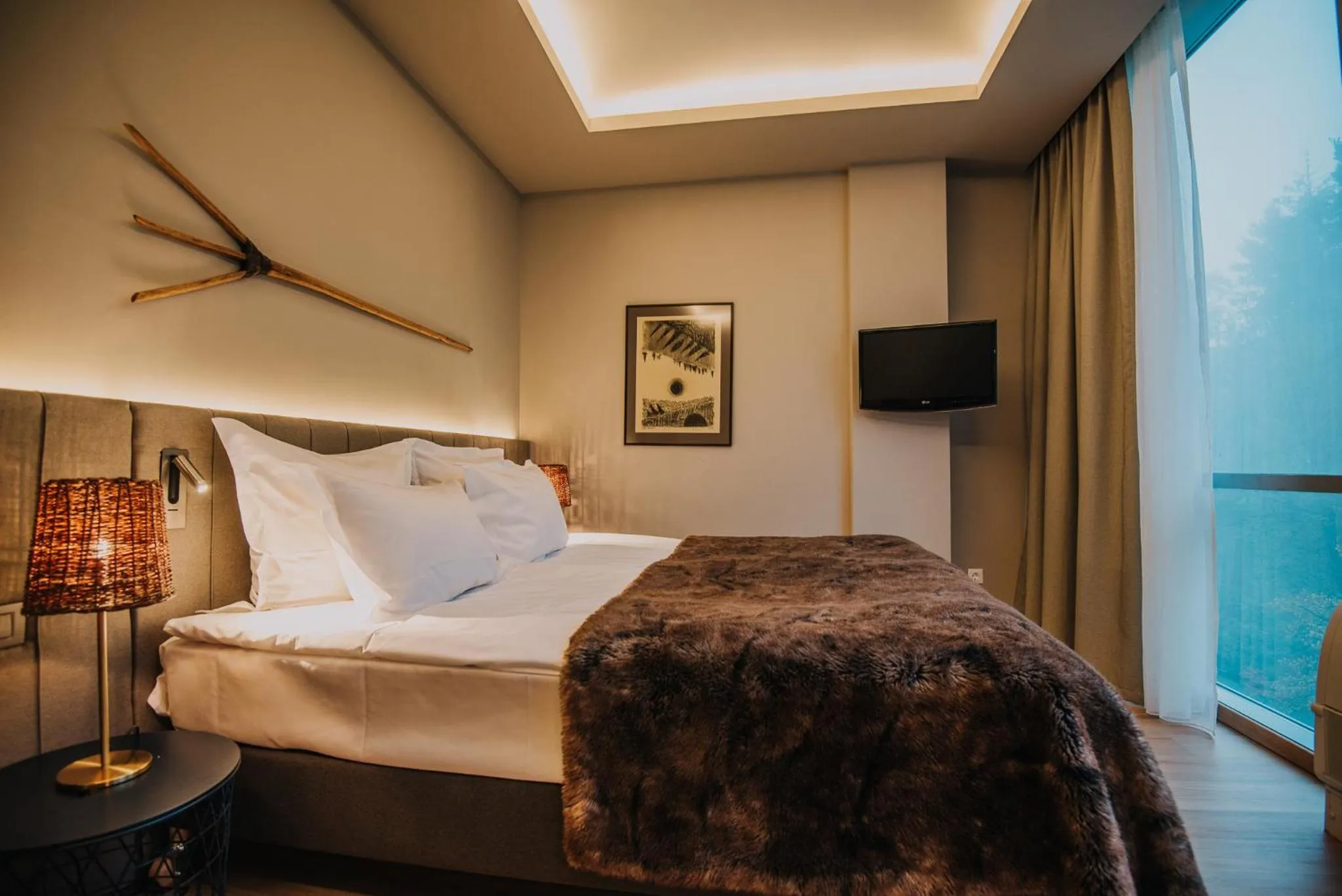 Bedroom, Bed in Balvanyos Resort - Peakture Hotel & Grand Hotel Balvanyos