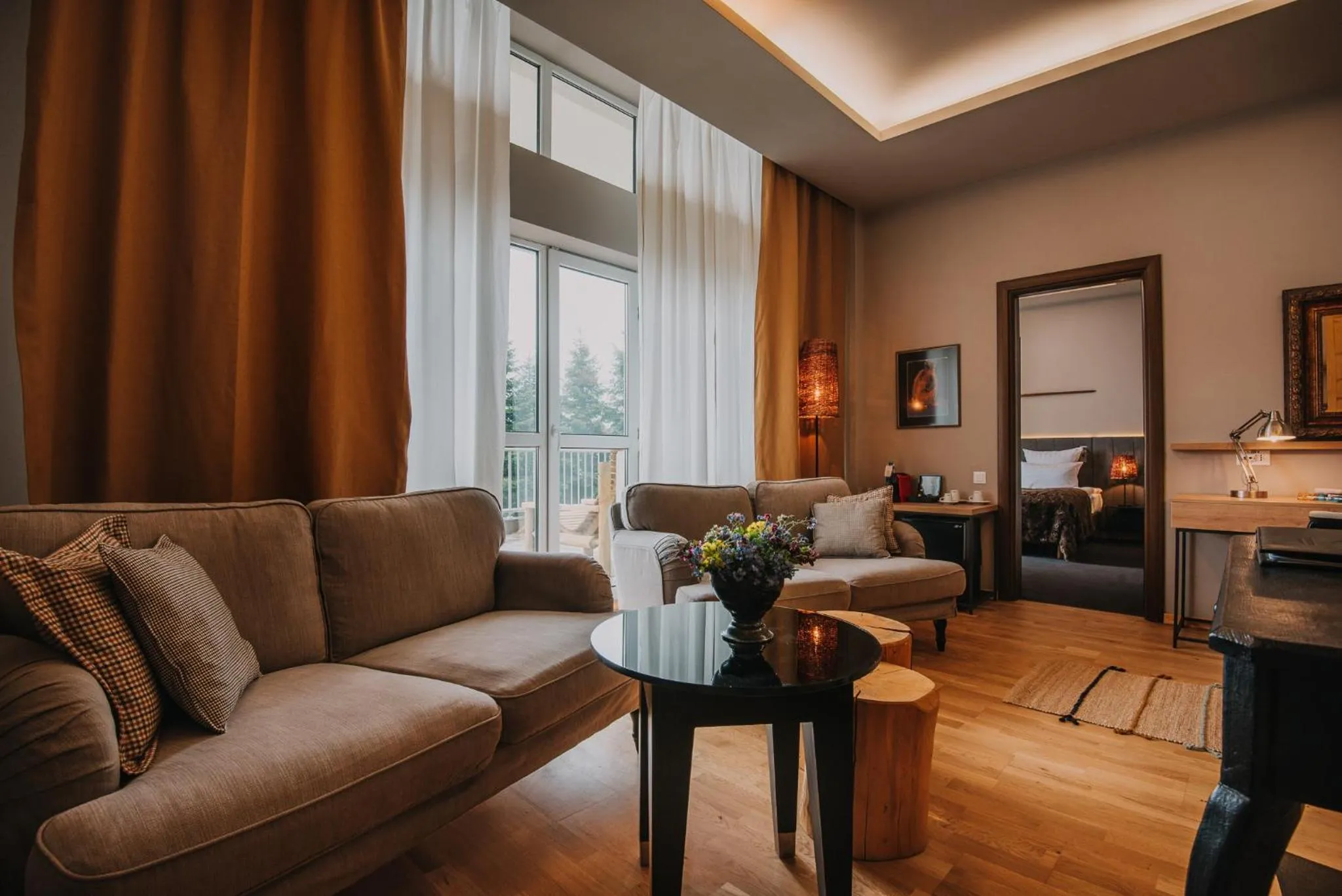 Seating area in Balvanyos Resort - Peakture Hotel & Grand Hotel Balvanyos