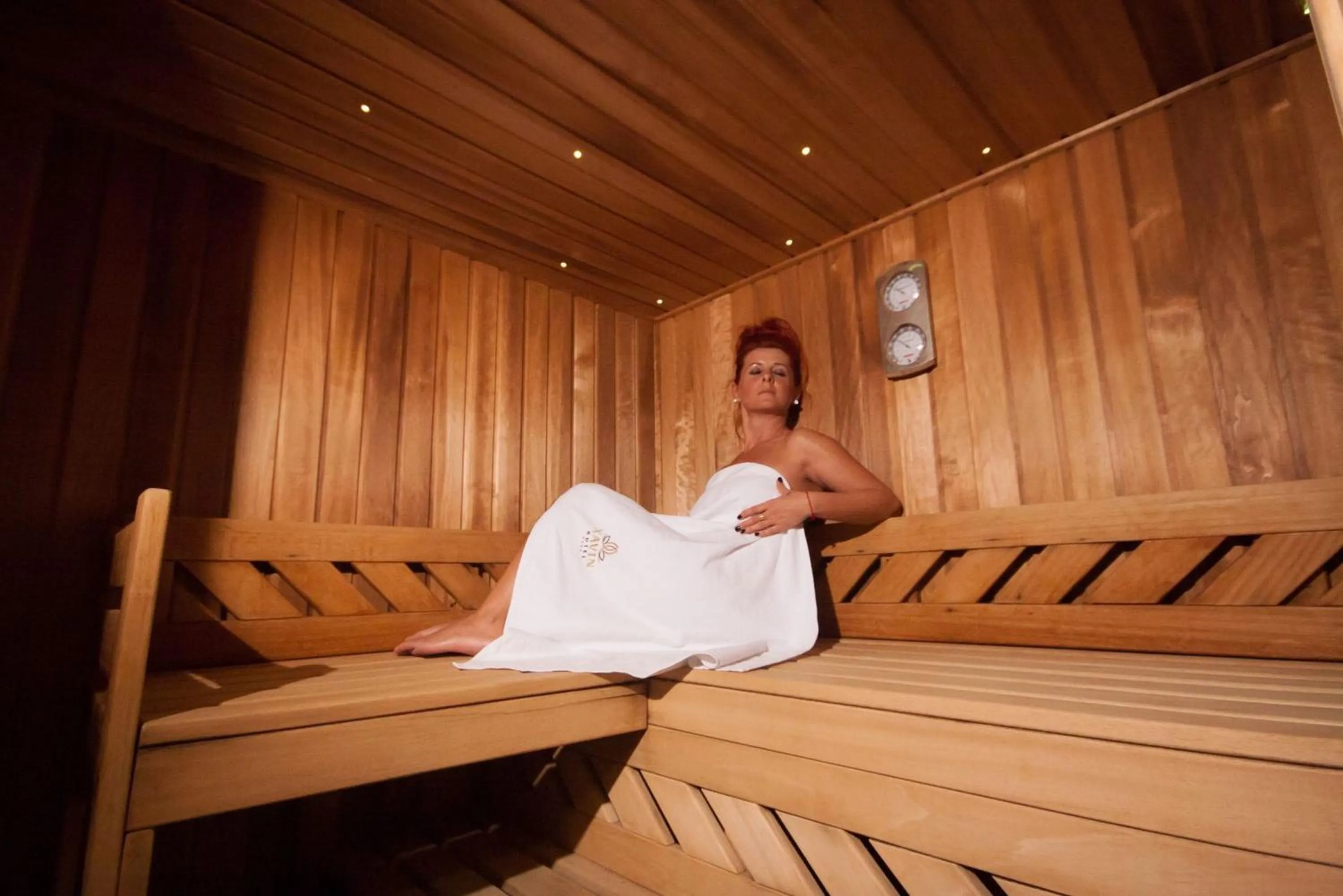 Sauna in Xavin Wellness Hotel & Restaurant
