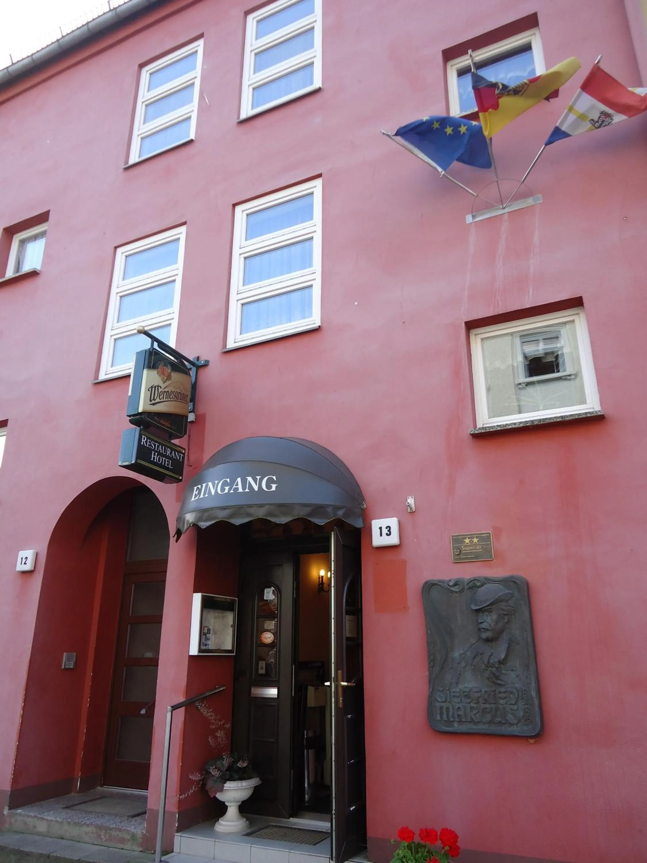 Facade/entrance in Hotel-Restaurant Marcus