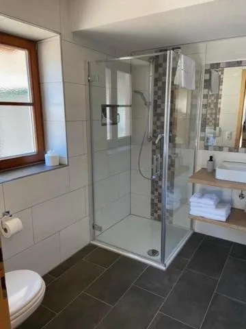 Shower in Gasthaus Muntafuner Stöbli