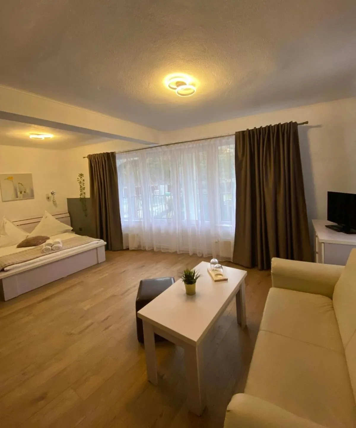 Bed in Pensiunea Carina