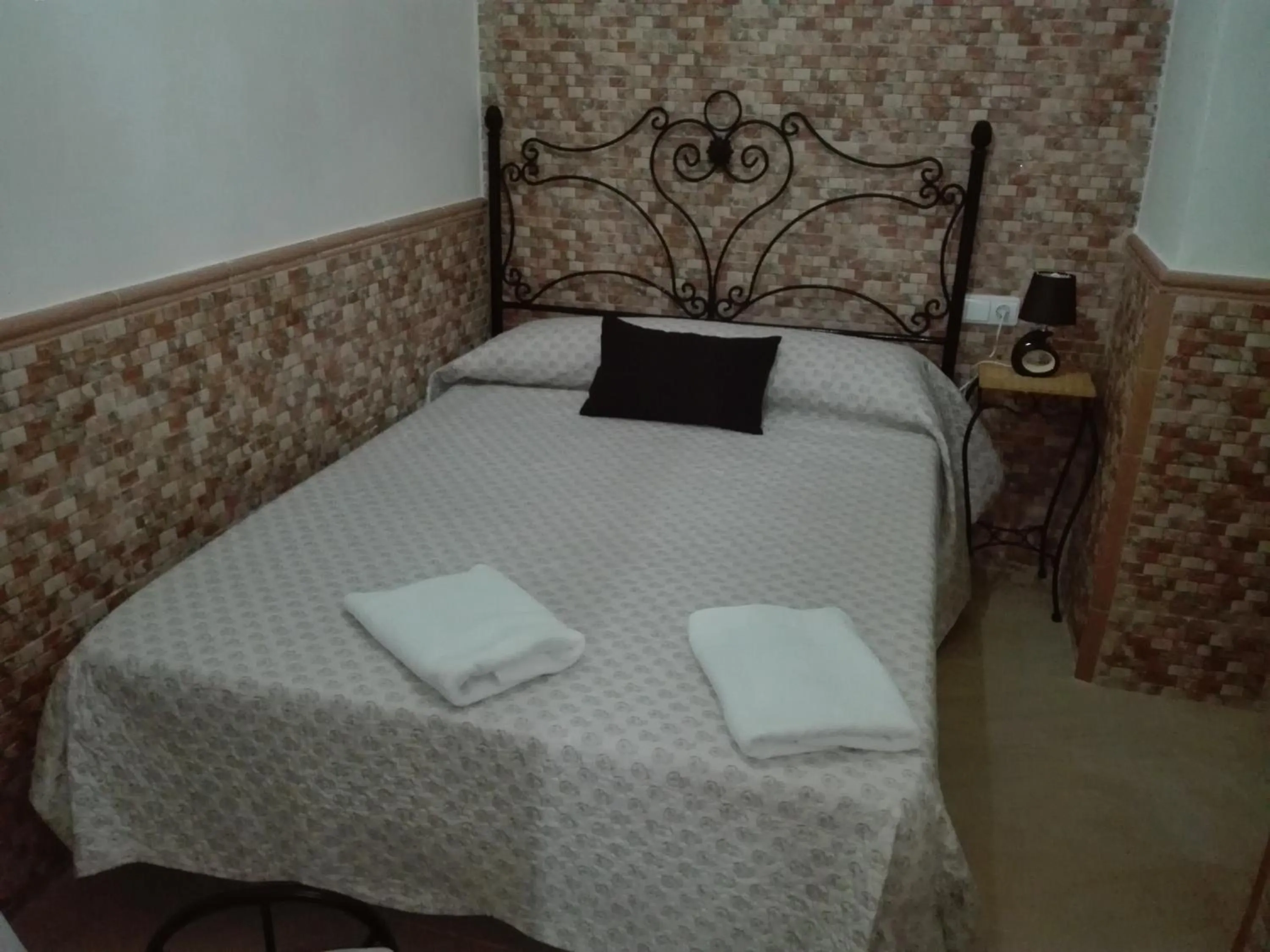 Decorative detail, Bed in Pensión Javier