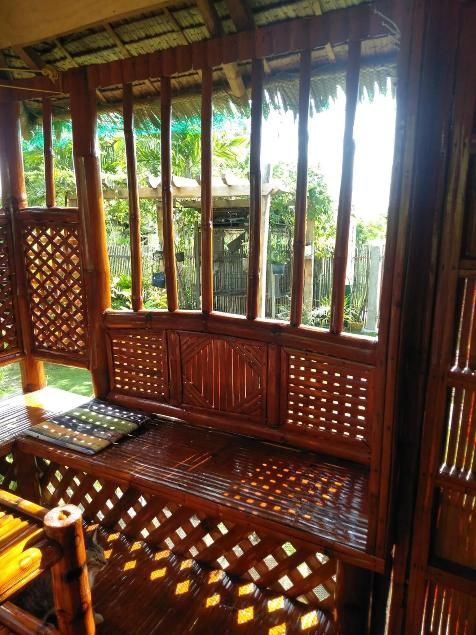 Seating area in Titanic's Nipa Hut