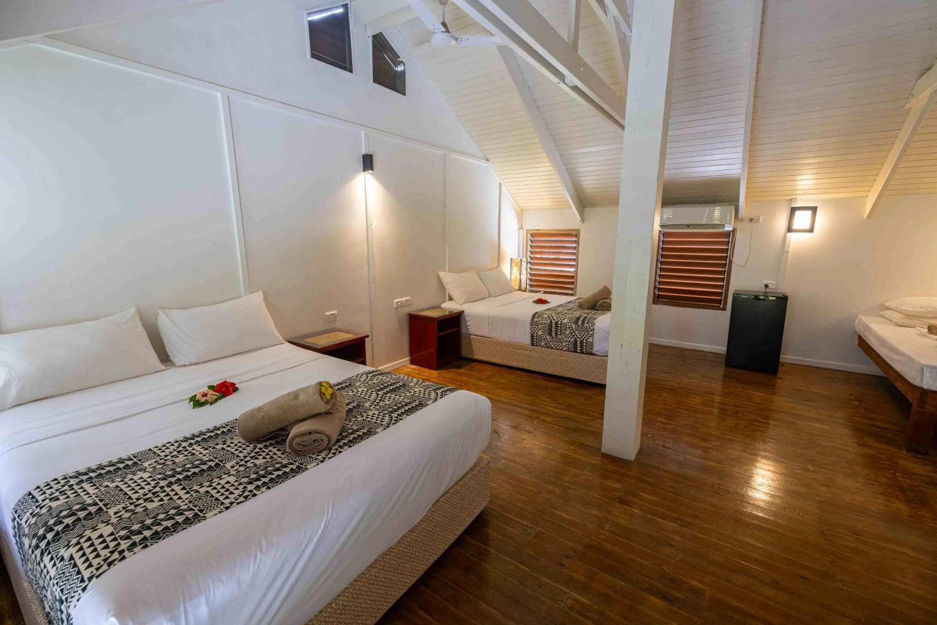 Bed in Beachouse Resort