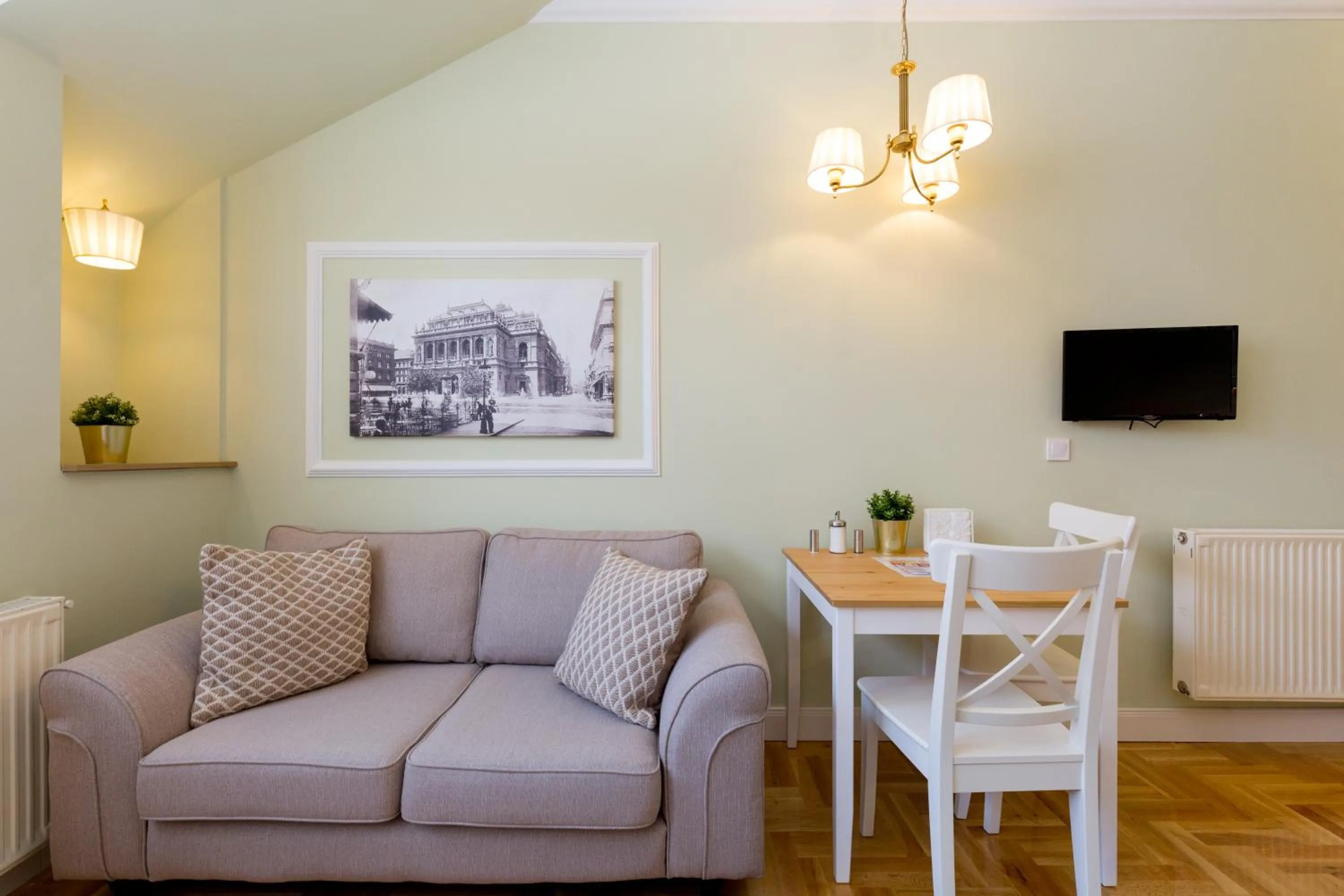 Living room in Roland Apartments