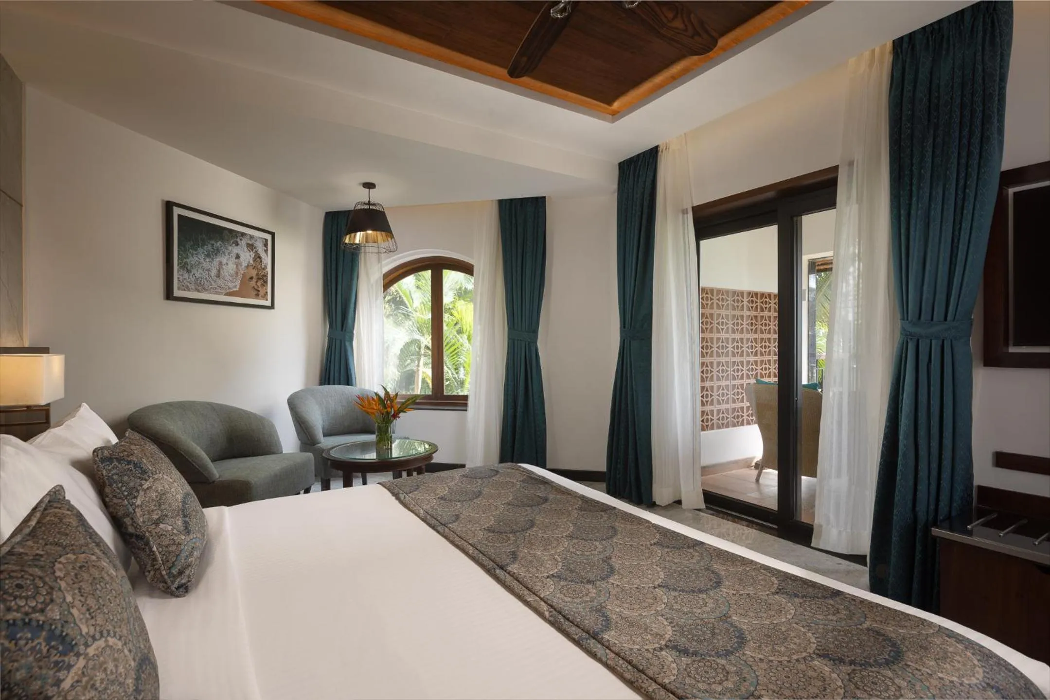 Bed in Kenilworth Resort & Spa, Goa
