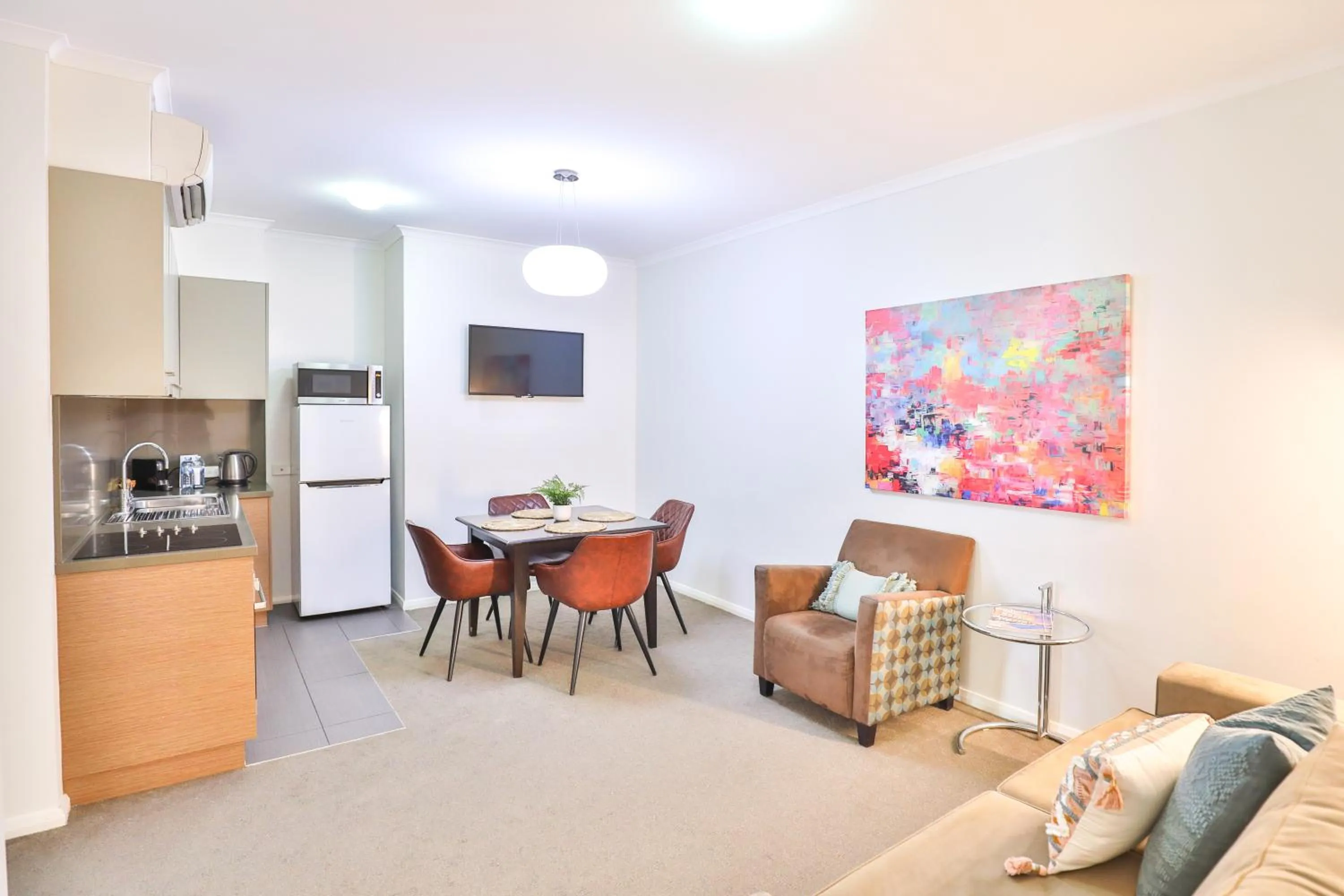 Living room in Indulge Apartments - Ontario