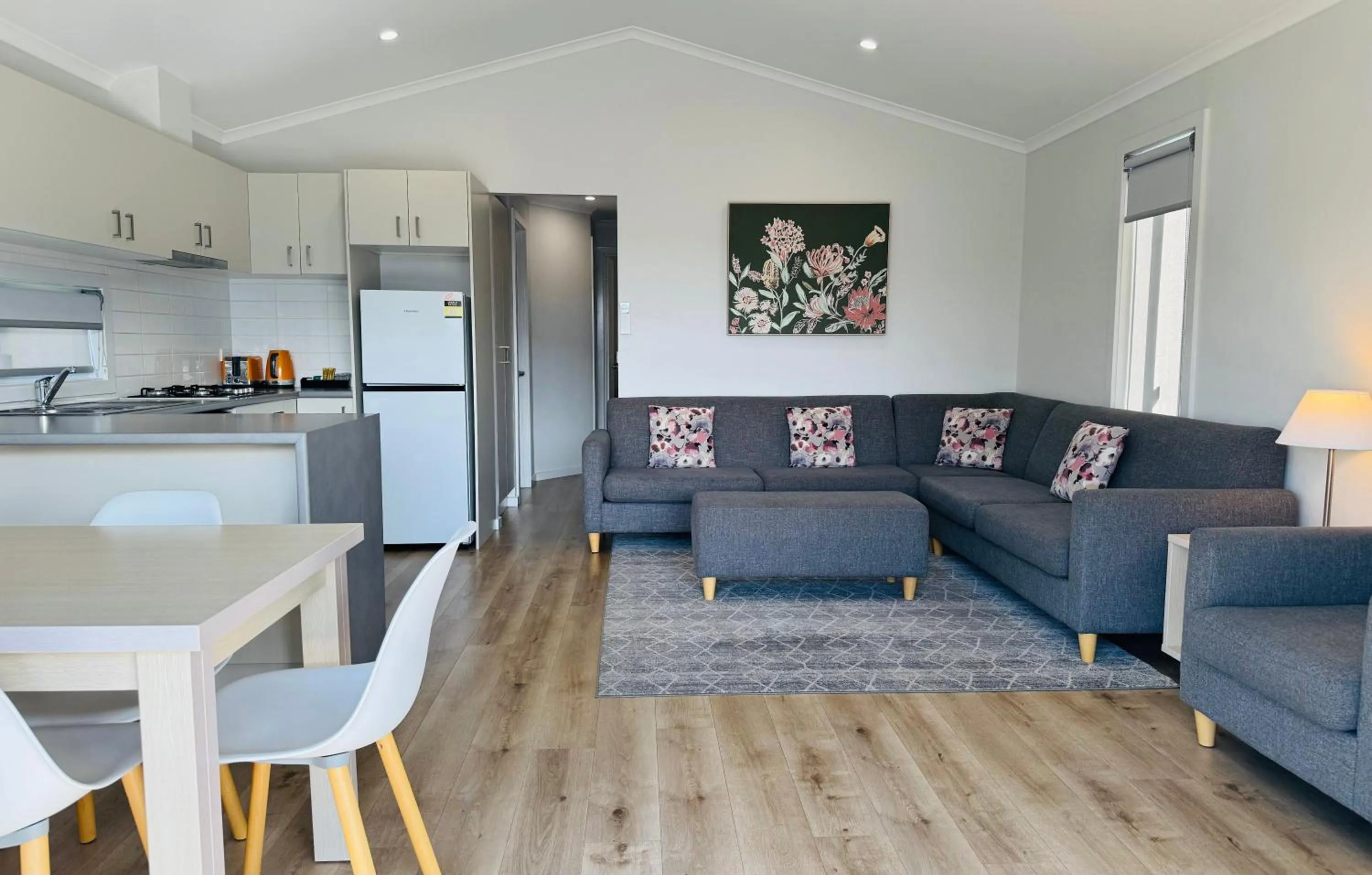 Living room in BIG4 Port Fairy Holiday Park