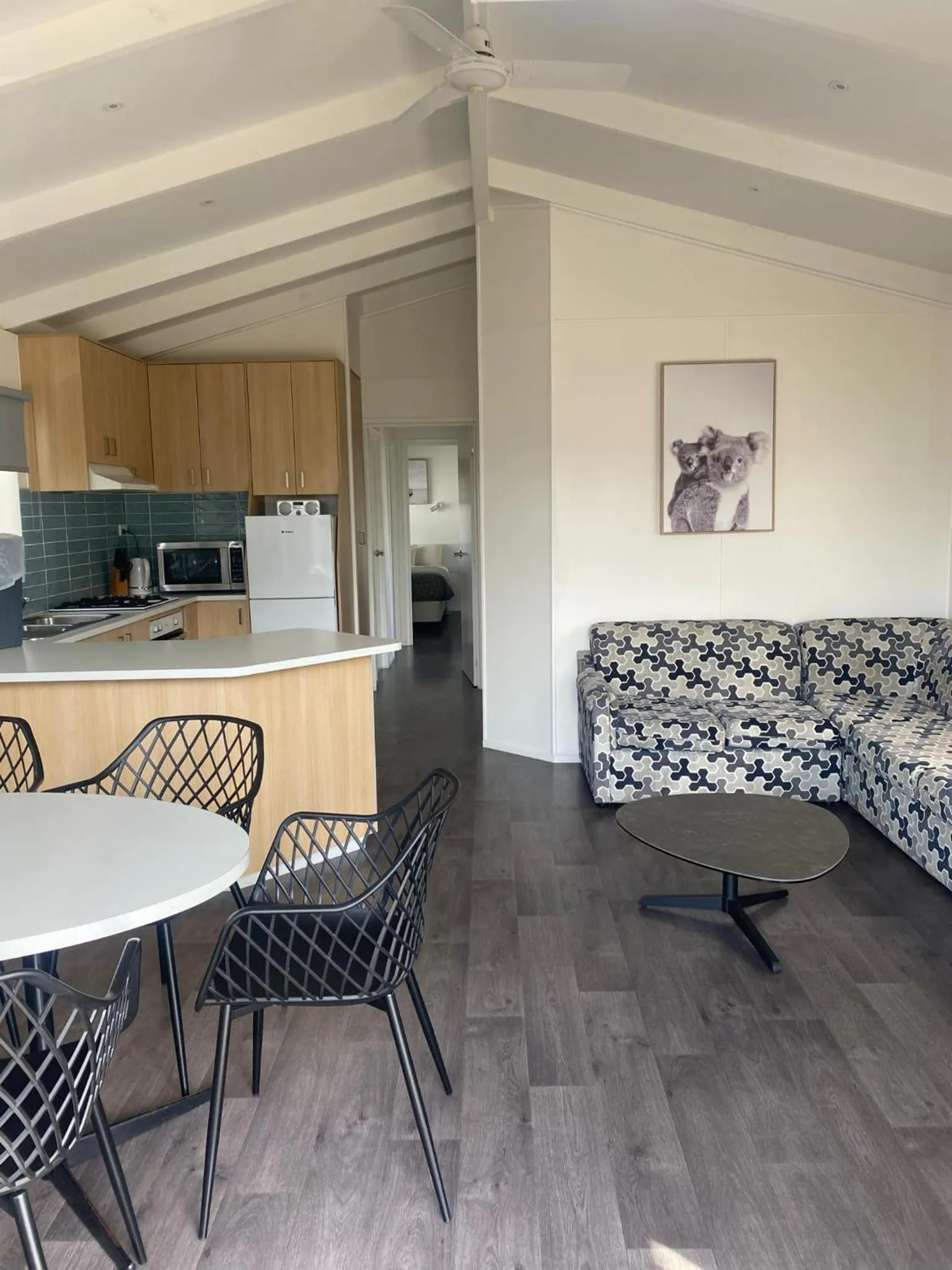 Living room in BIG4 Port Fairy Holiday Park