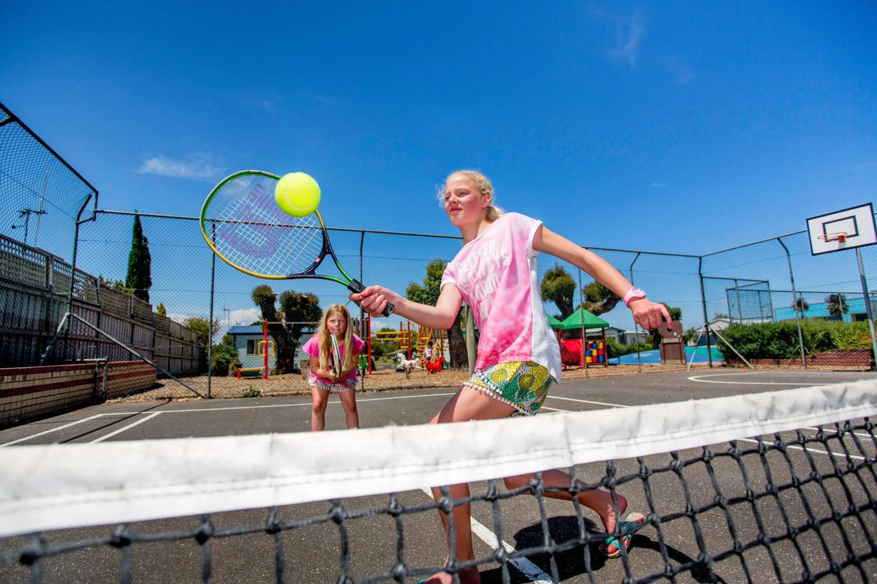 Tennis court in BIG4 Port Fairy Holiday Park