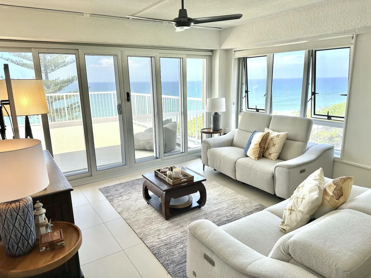 Living room in Hillhaven Holiday Apartments