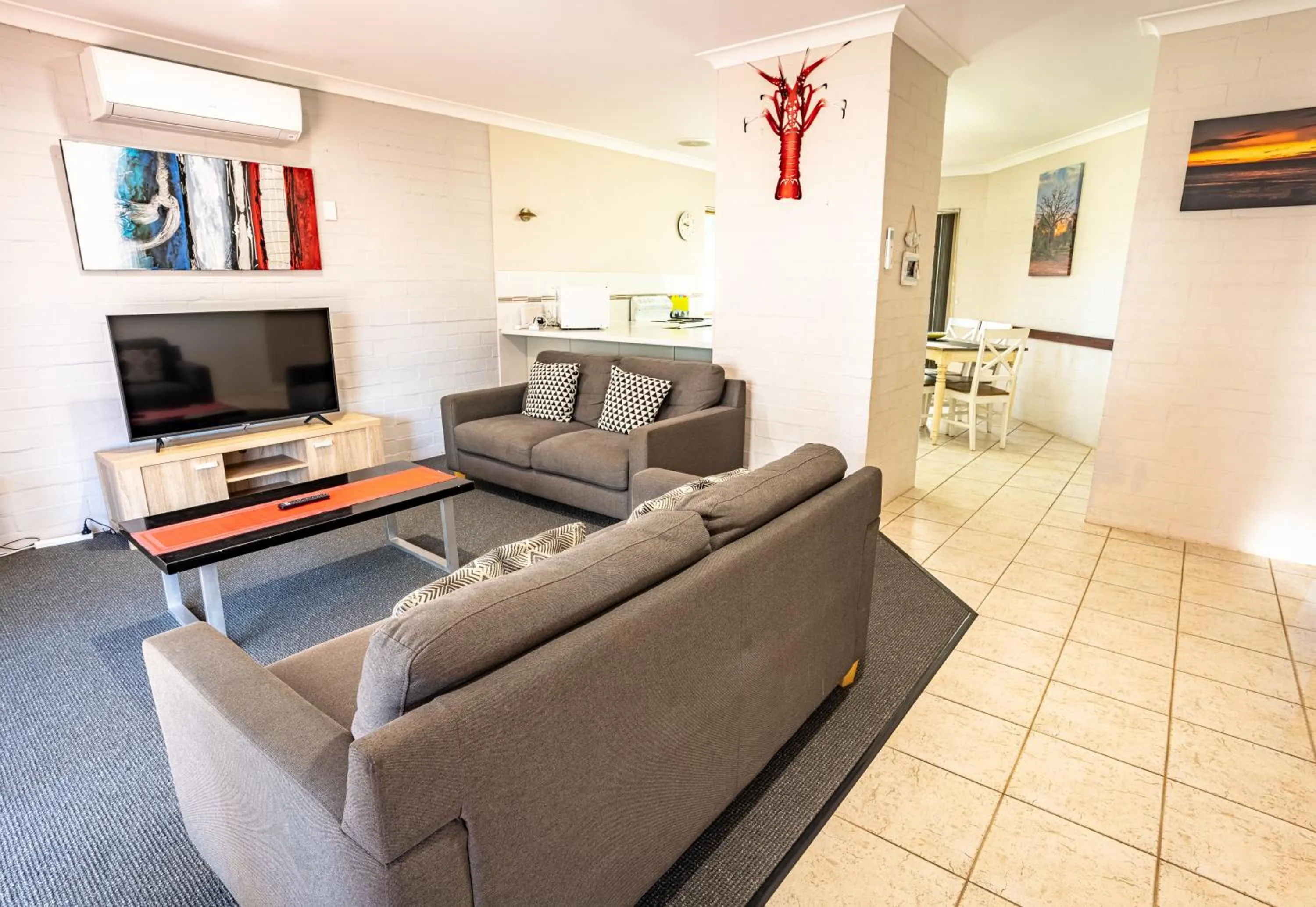 Living room in Kalbarri Murchison View Apartments