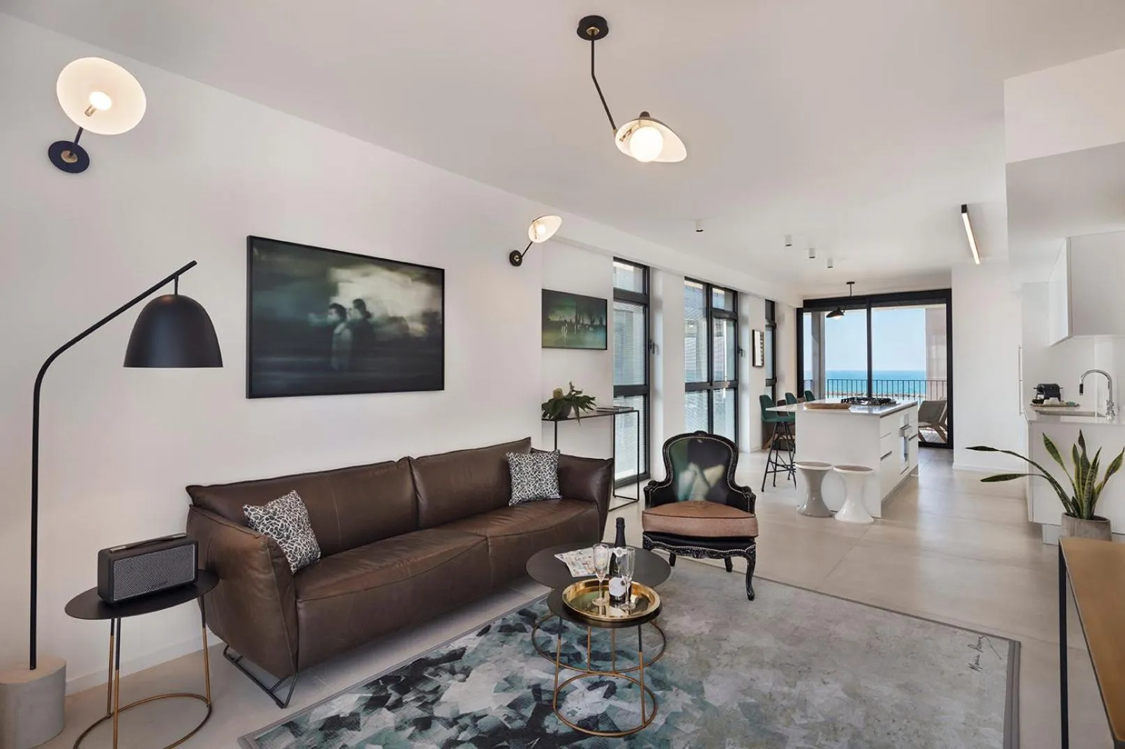 Living room in Renoma Apartments