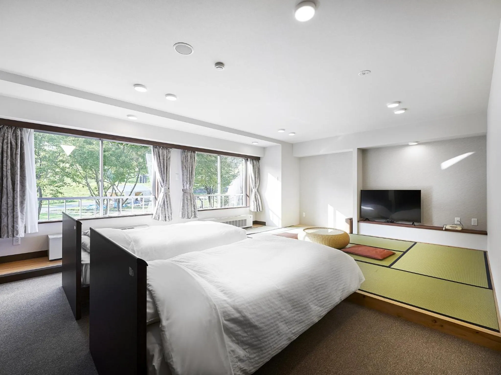 Bed in Hakuba Alps Hotel