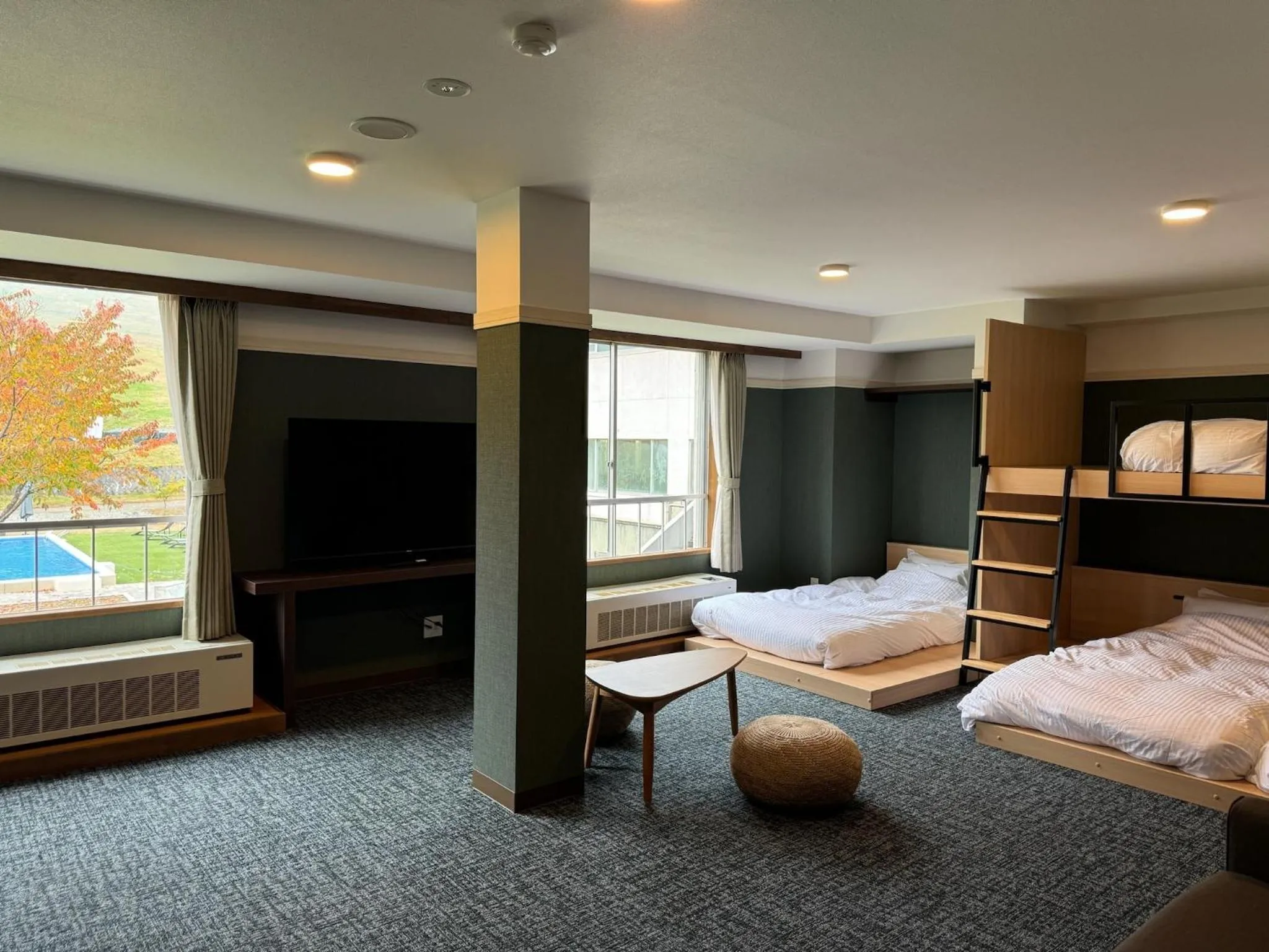 Bed in Hakuba Alps Hotel