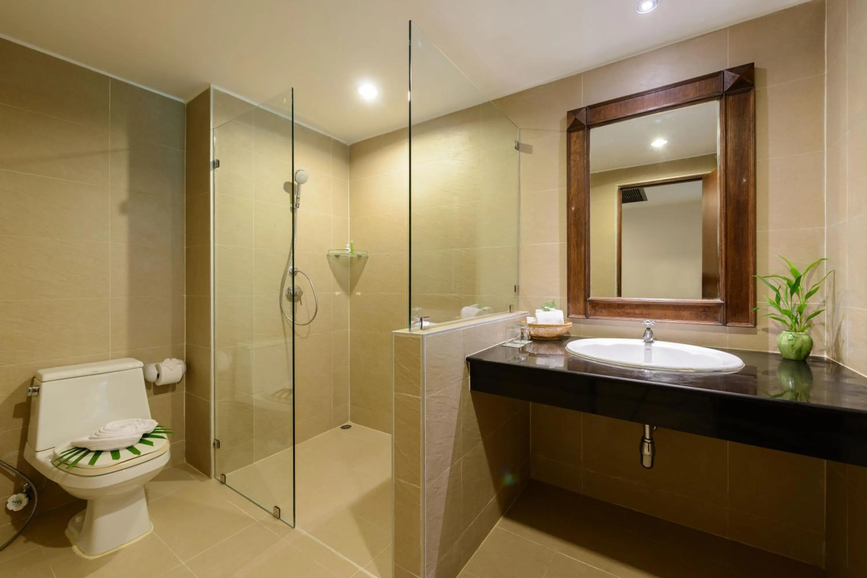 Bathroom in The Leaf Oceanside by Katathani - SHA Extra Plus