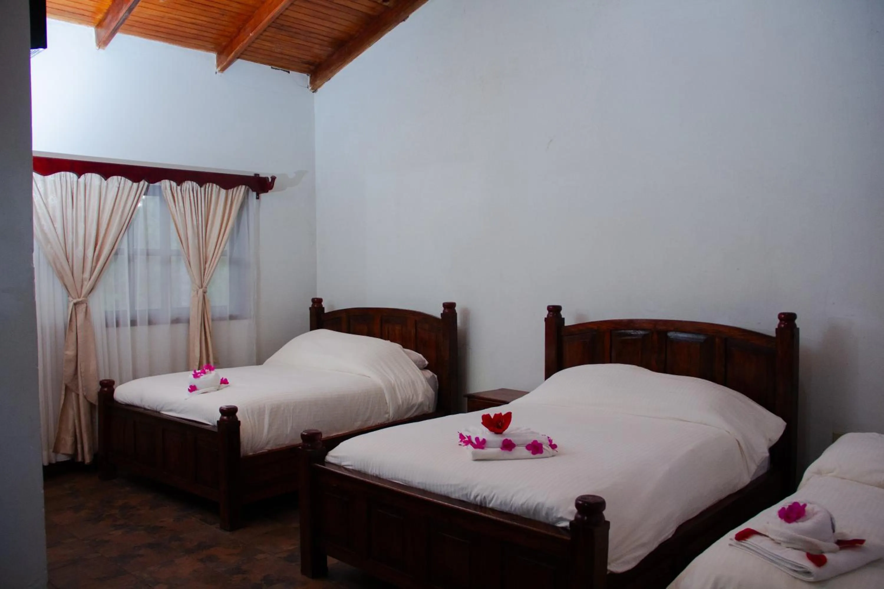 Bed in Hotel Huella Lenca