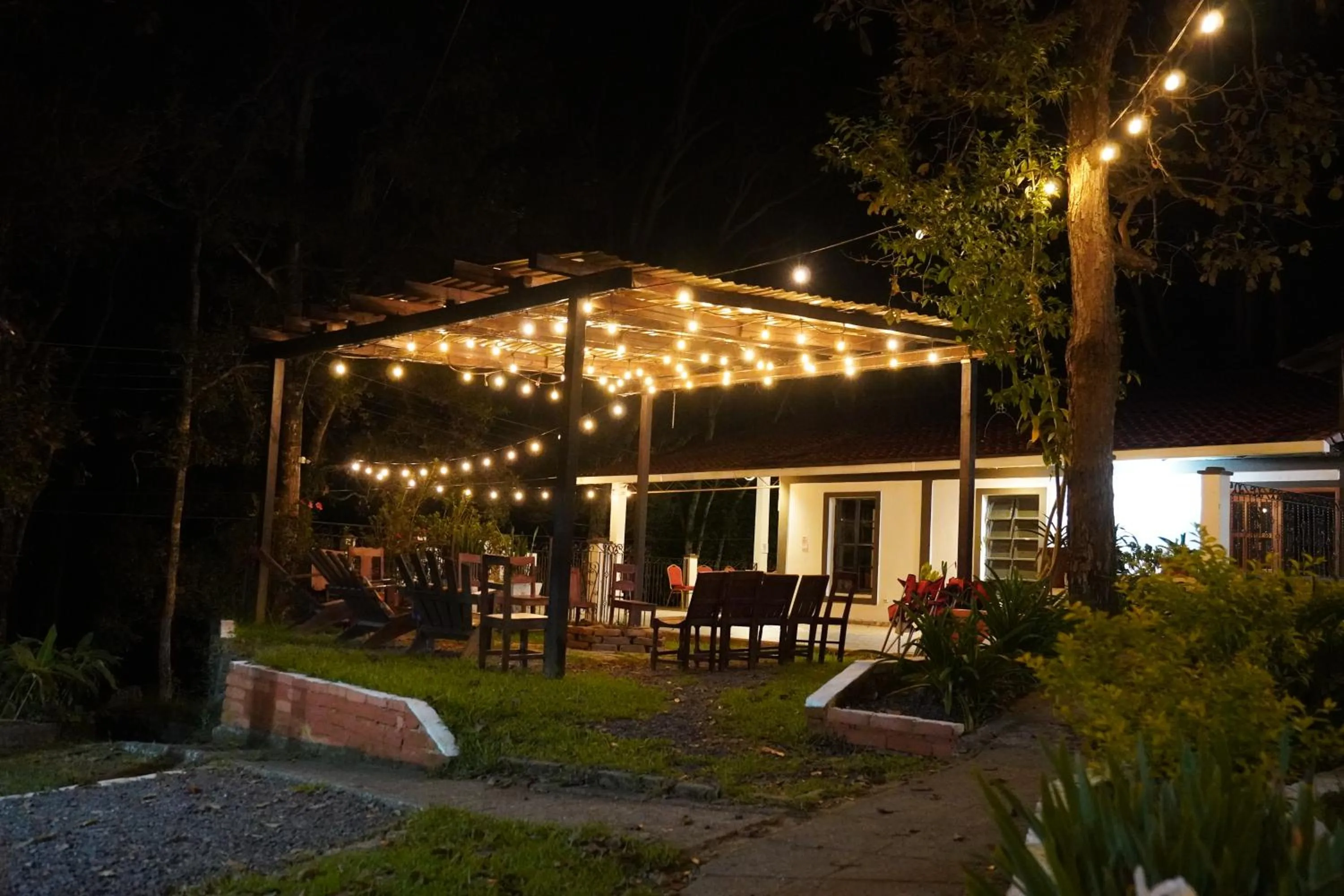 Patio in Hotel Huella Lenca