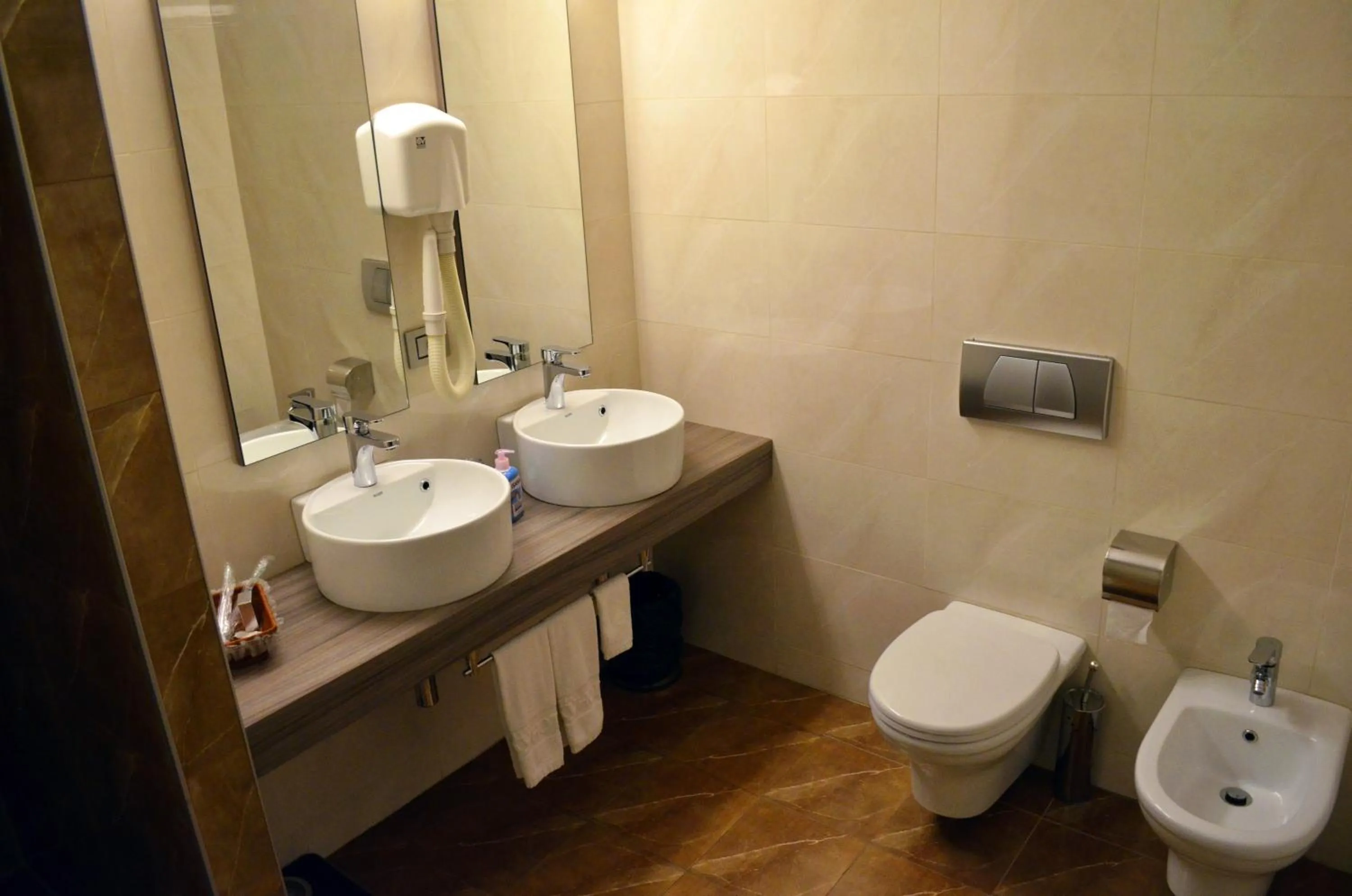 Toilet in Sky Hotel Tirana