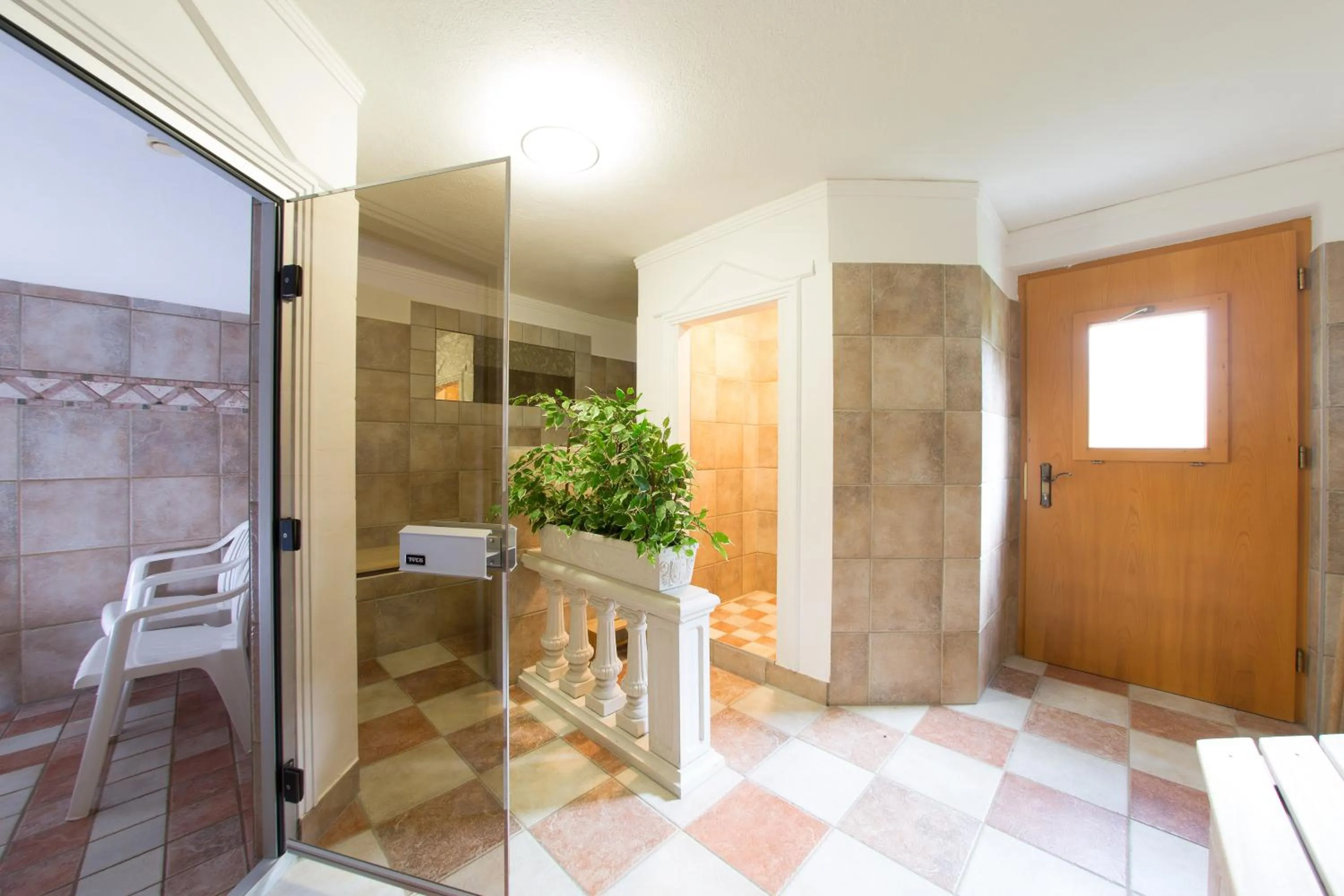 Steam room in Aparthotel Alpin Life