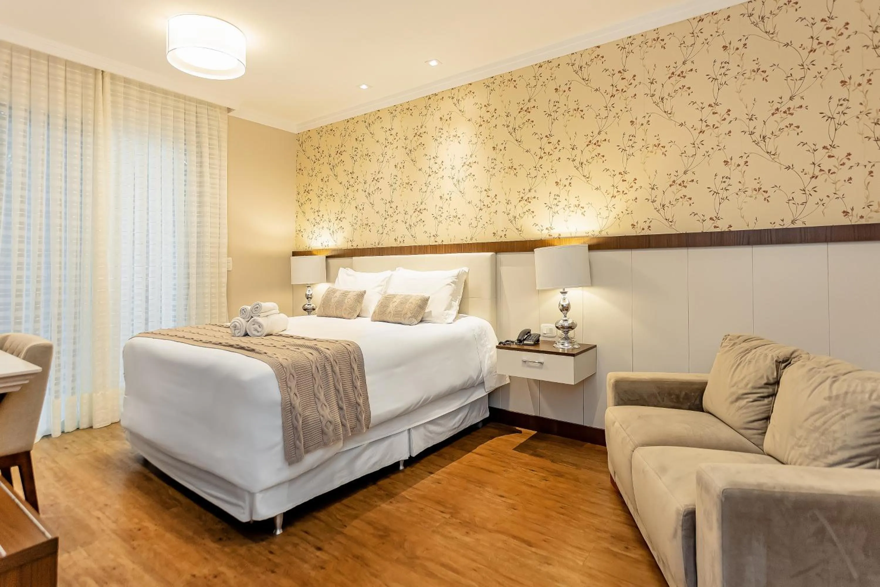 Bed in Hotel Jardins da Colina