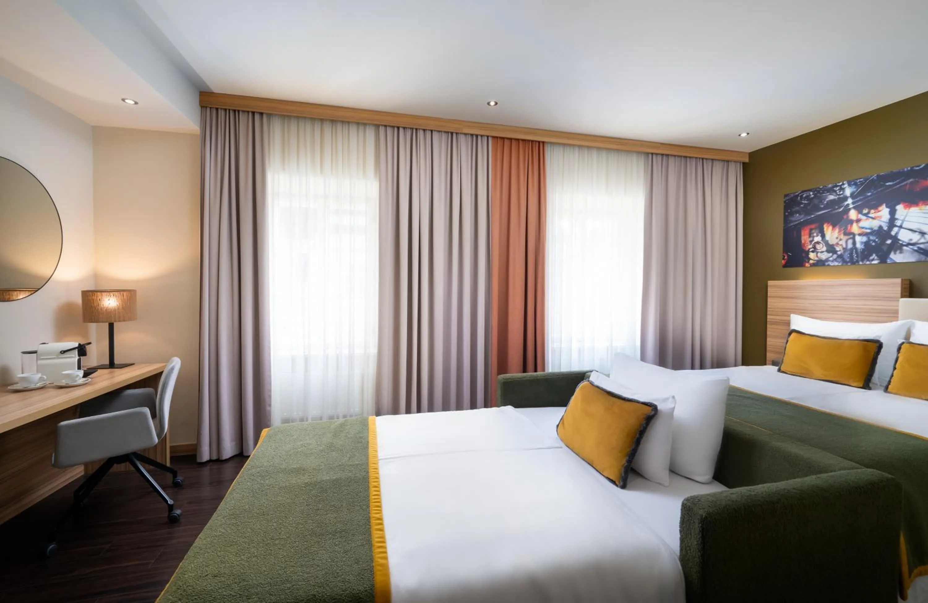 hair dresser, Bed in Leonardo Boutique Hotel Salzburg Gablerbräu