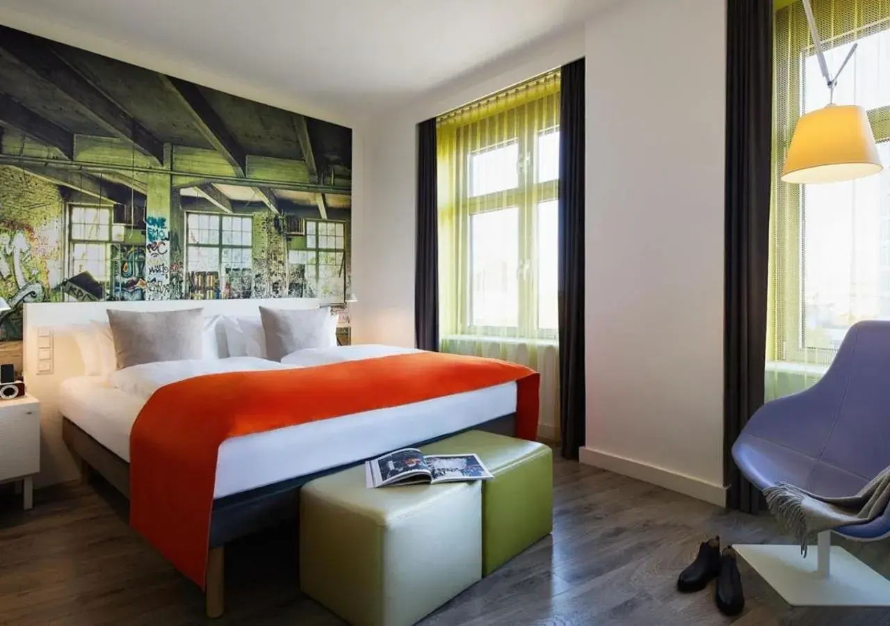 Standard Double Room with Two Double Beds in Hotel Indigo Berlin – Ku’damm by IHG Standard Double Room with Two Double Beds in Hotel Indigo Berlin – Ku’damm by IHG