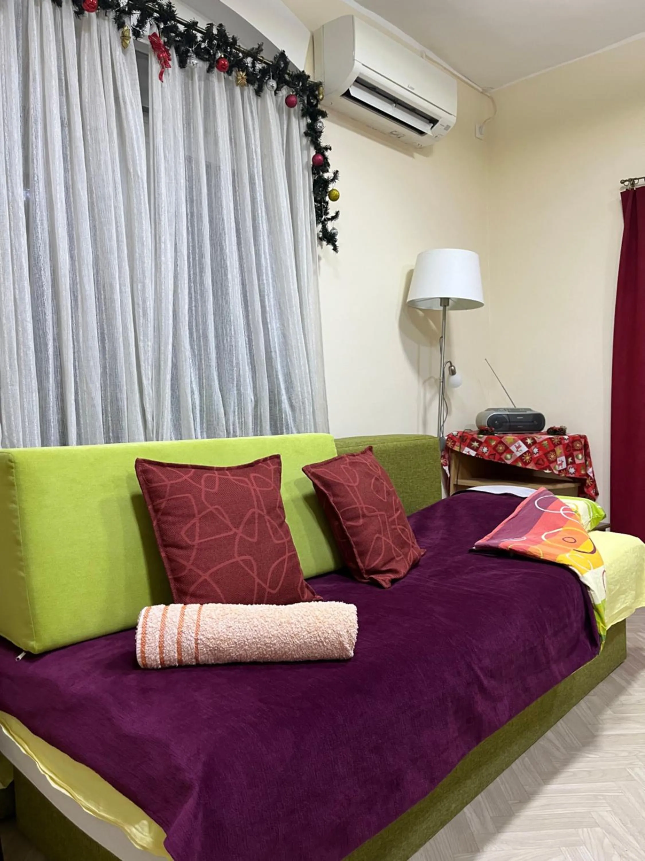 Bed in Cozy apartment in the center of Novi Sad!