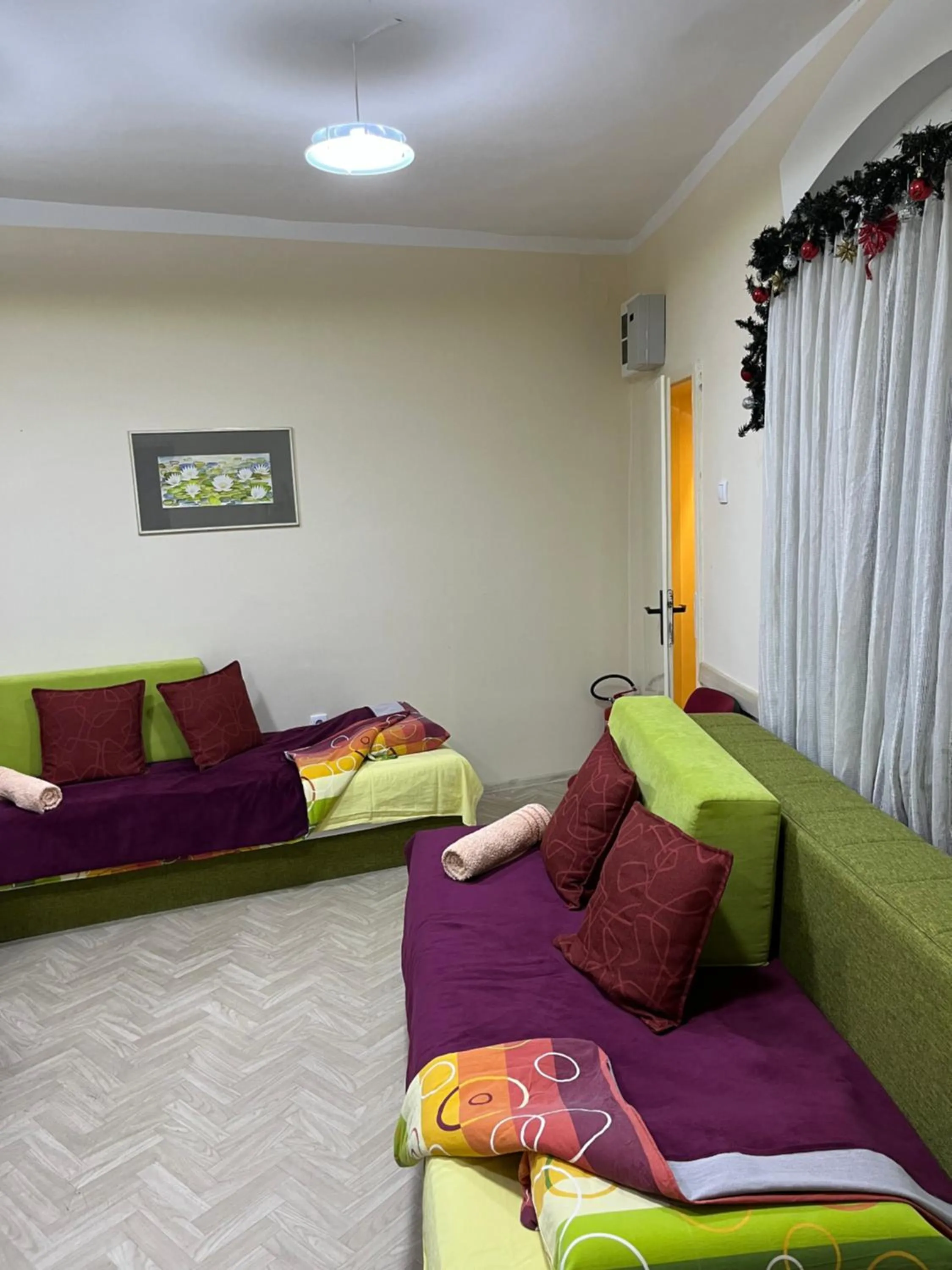 Bed in Cozy apartment in the center of Novi Sad!