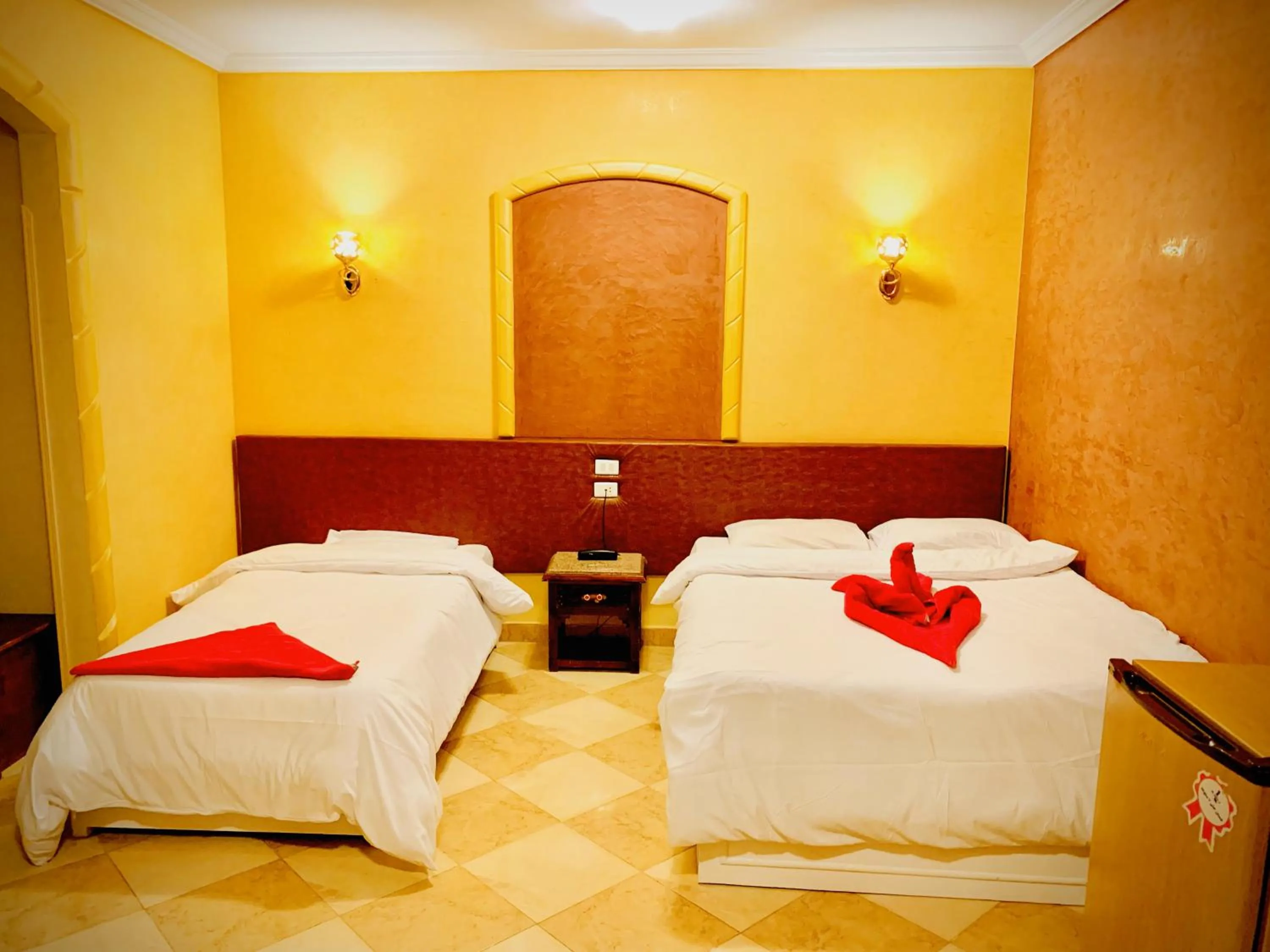 Bed in Nile Valley Hotel