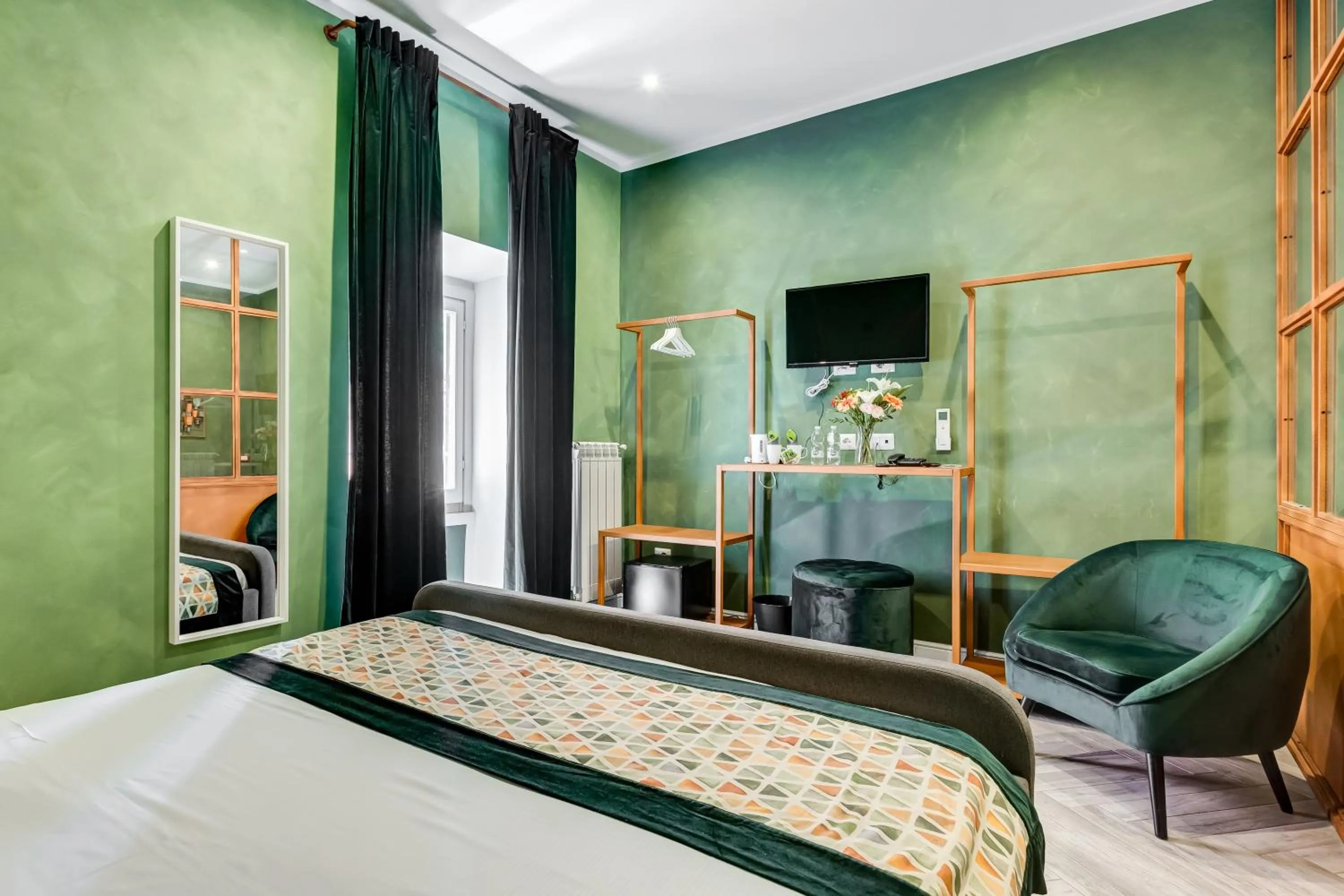 TV and multimedia, Bed in Ripetta Natural Suites