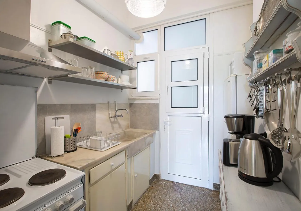 Kitchen or kitchenette in Attractive Flat near the Acropolis Museum & Metro Station by Athenian Homes