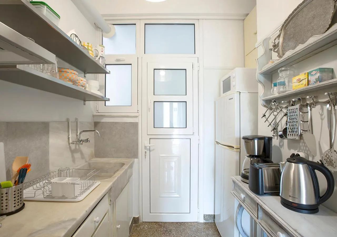 Kitchen or kitchenette in Attractive Flat near the Acropolis Museum & Metro Station by Athenian Homes