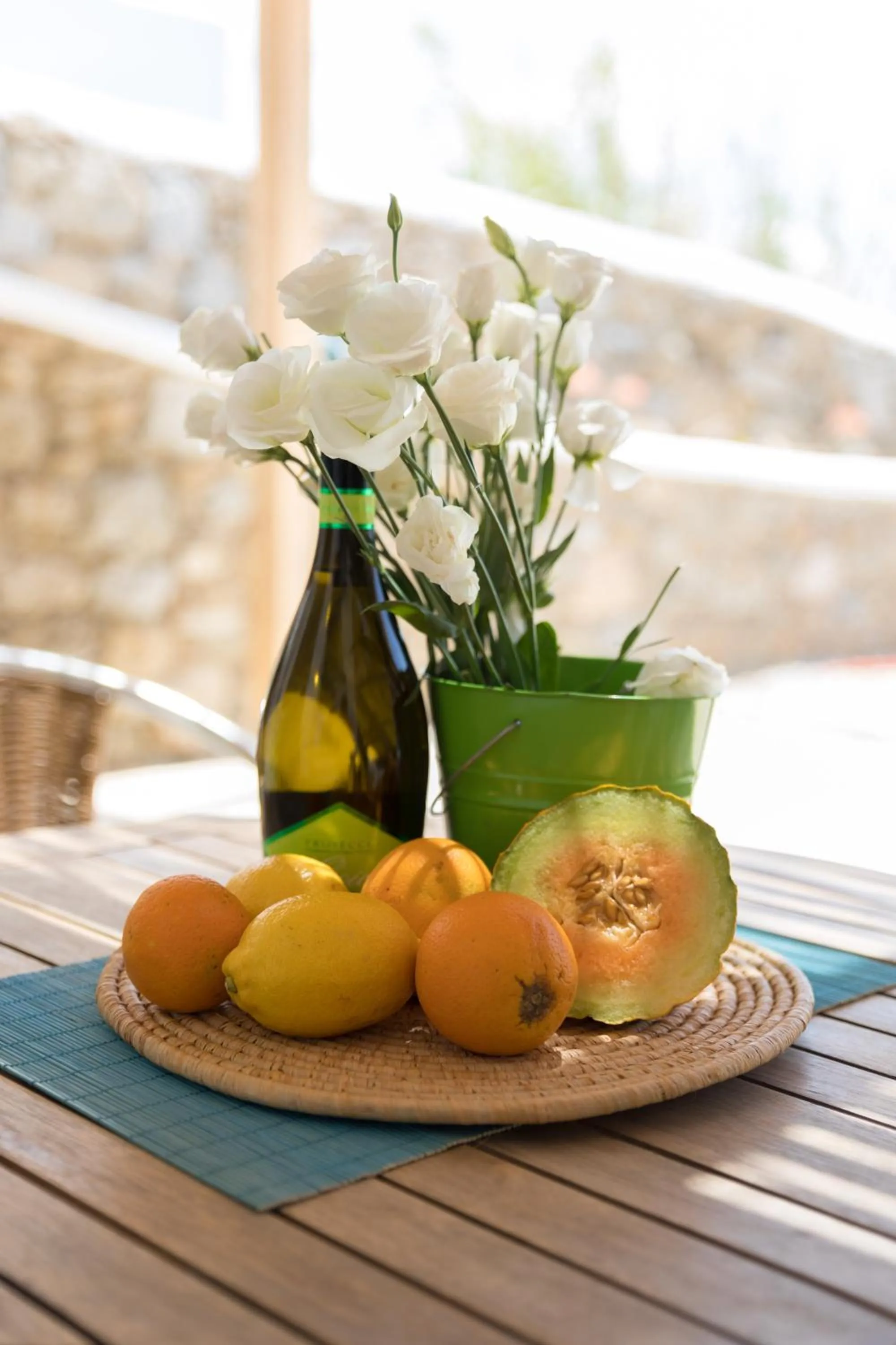 Decorative detail in Sugar Blue