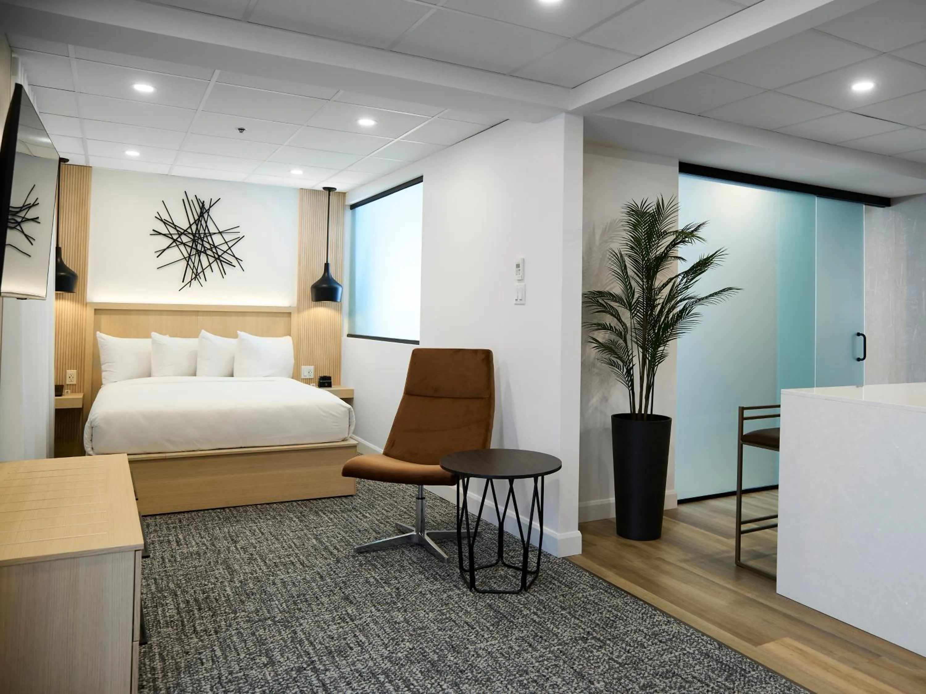 Bed in Hôtel Cofortel