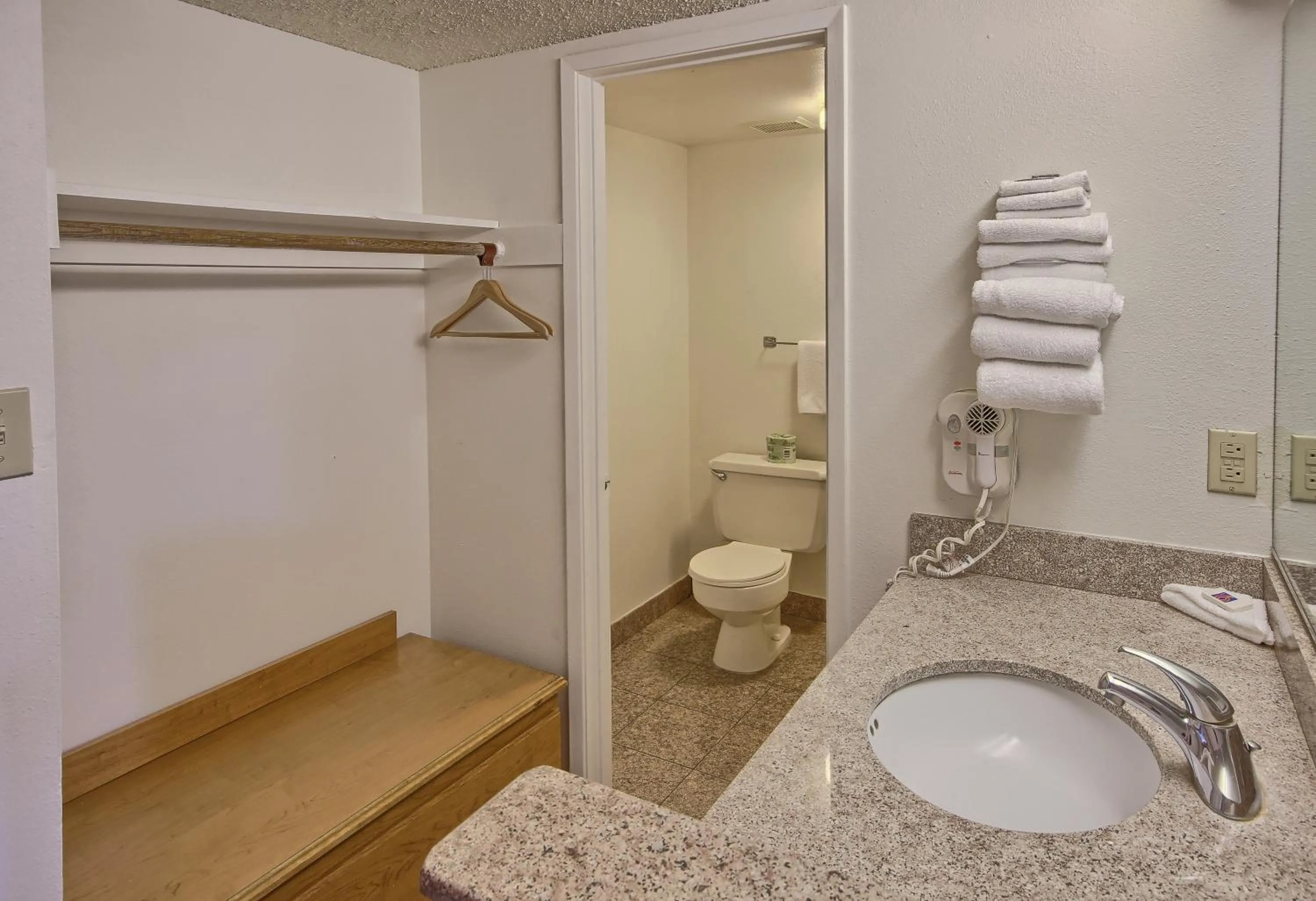 Bathroom in Motel 6-Merced, CA