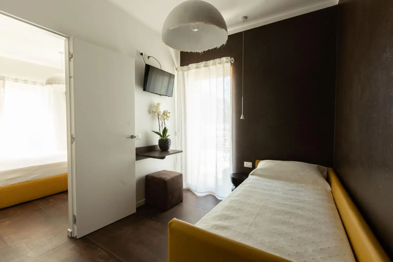 Bed in Sunset Room&Breakfast