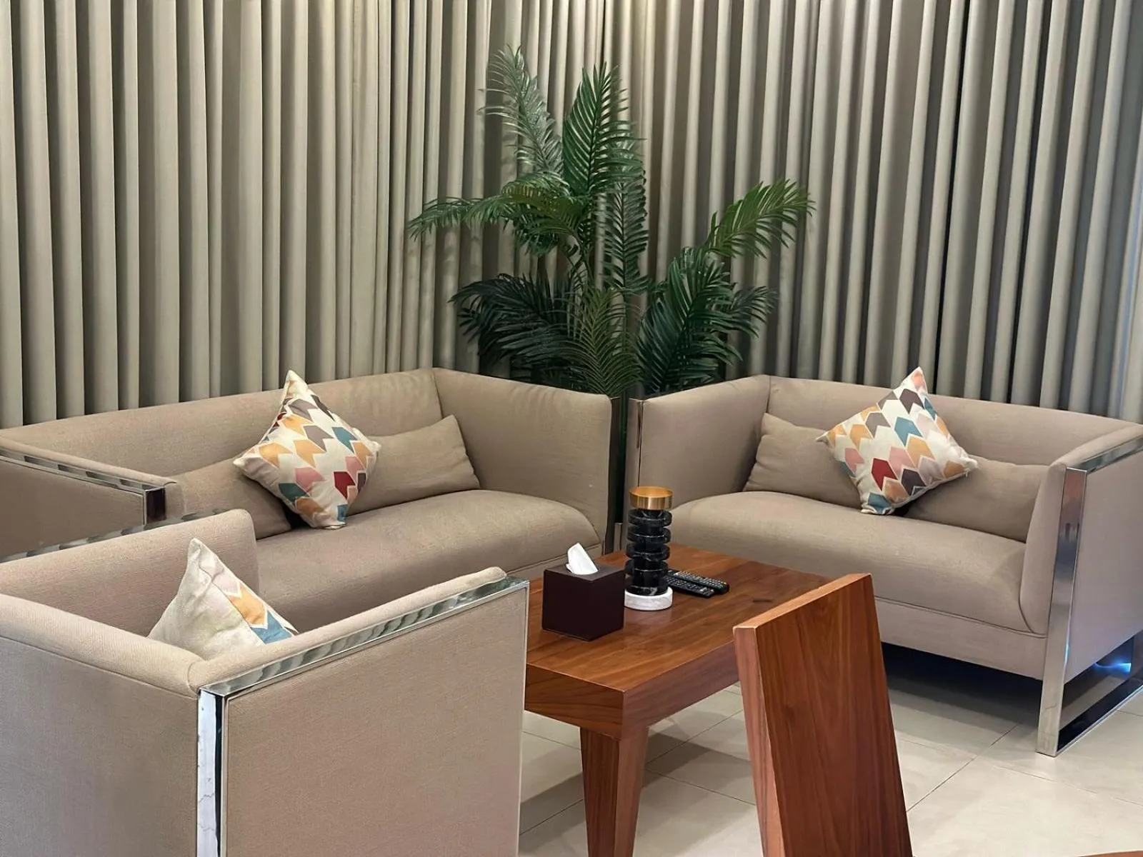 Seating area in Lijam Hotel