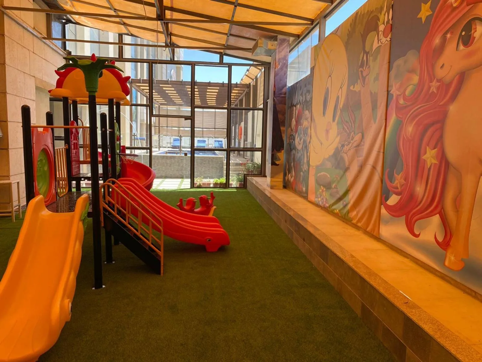 Children play ground in Lijam Hotel